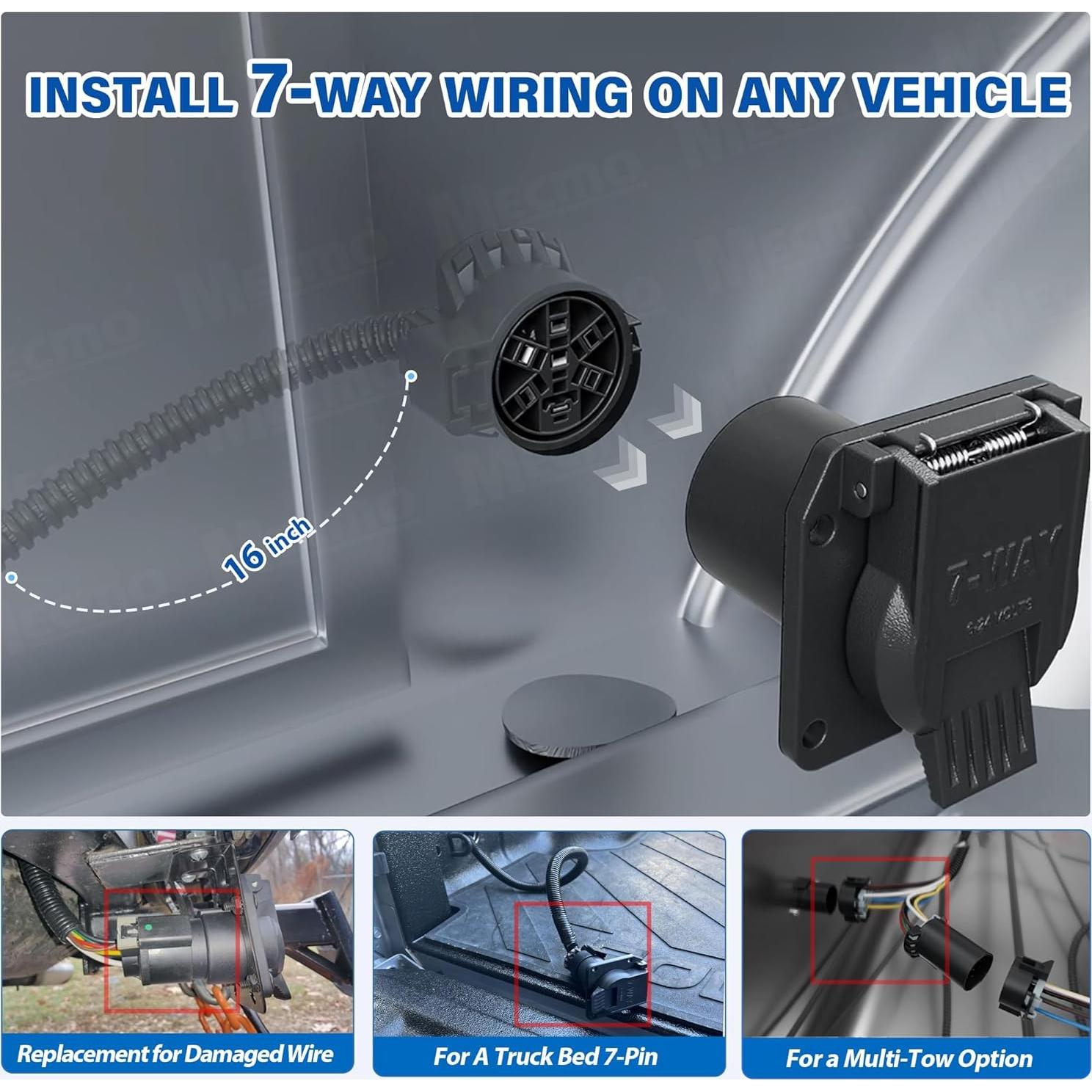 Arnés de Cableado USCAR 7 Pines MECMO para Remolque