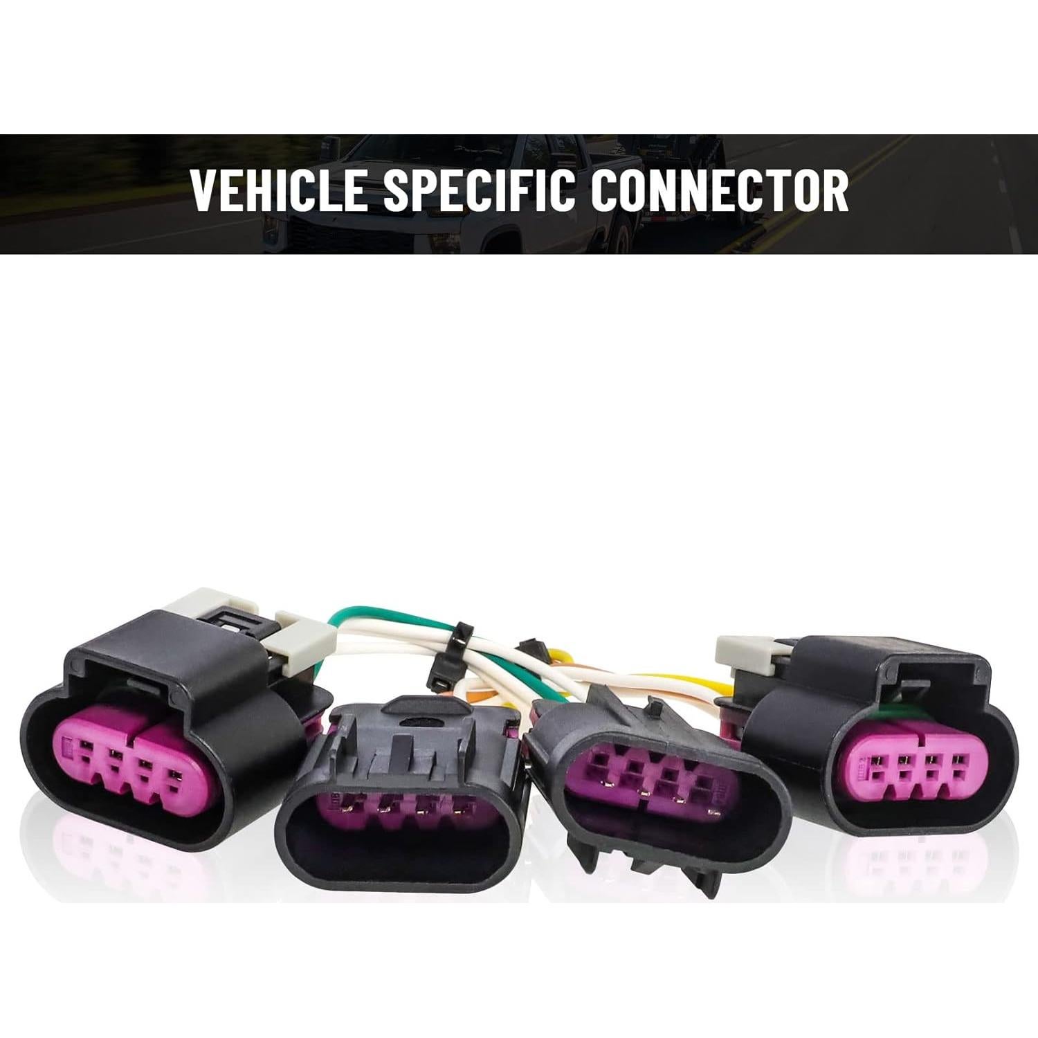 Arnés de Cableado de Remolque MECMO 4 Pines para Chevrolet Equinox/GMC Terrain 2010-2017