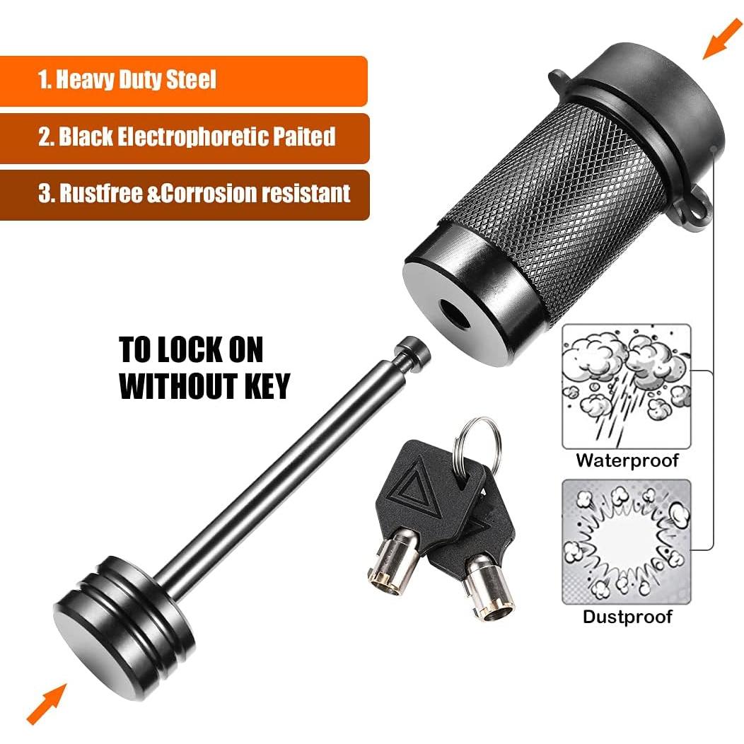 Cerradura de Acoplamiento CZC AUTO 1/4" Diámetro Negra