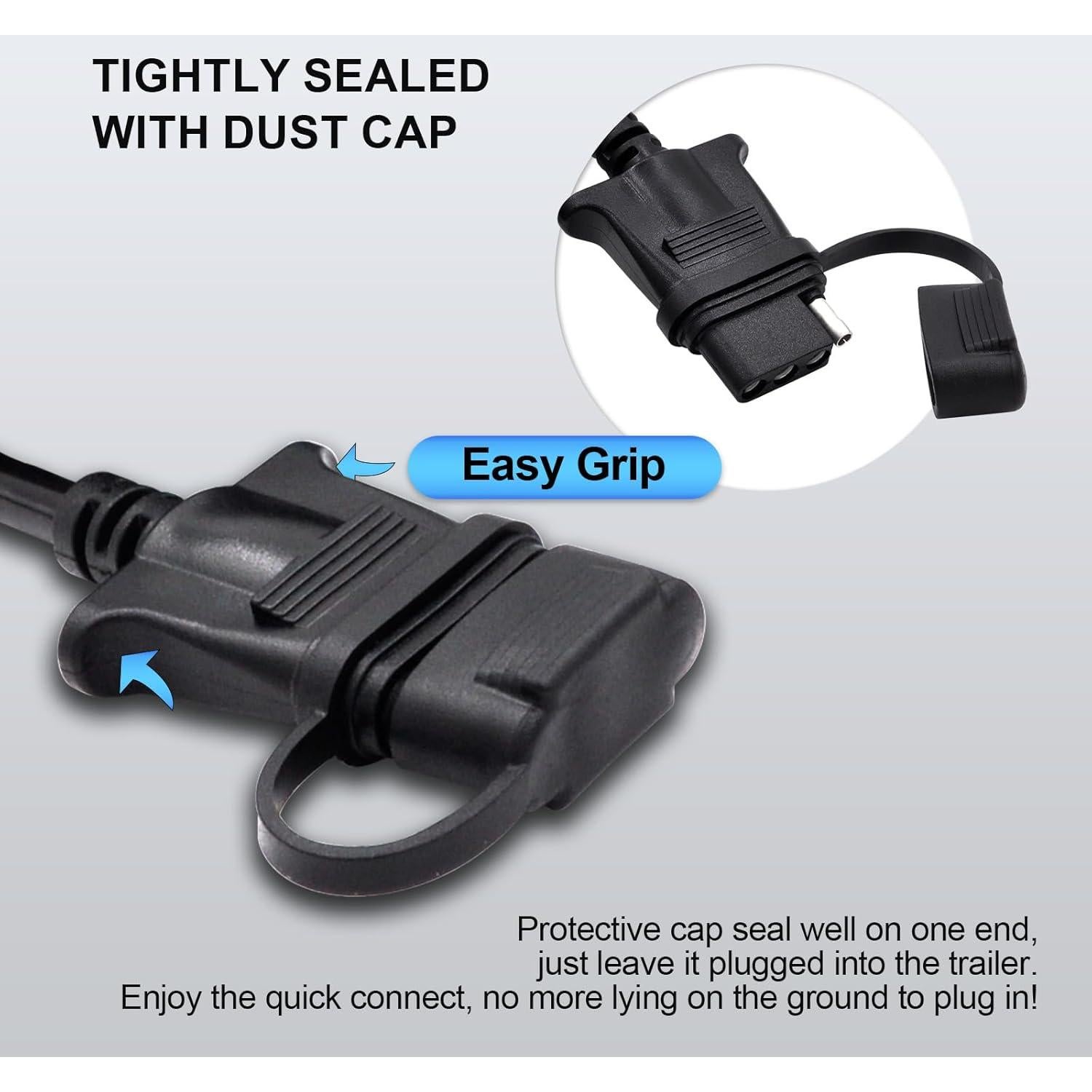 Extensión de Cable de Luz de Remolque Prutomr 4 Pines 1.37 m