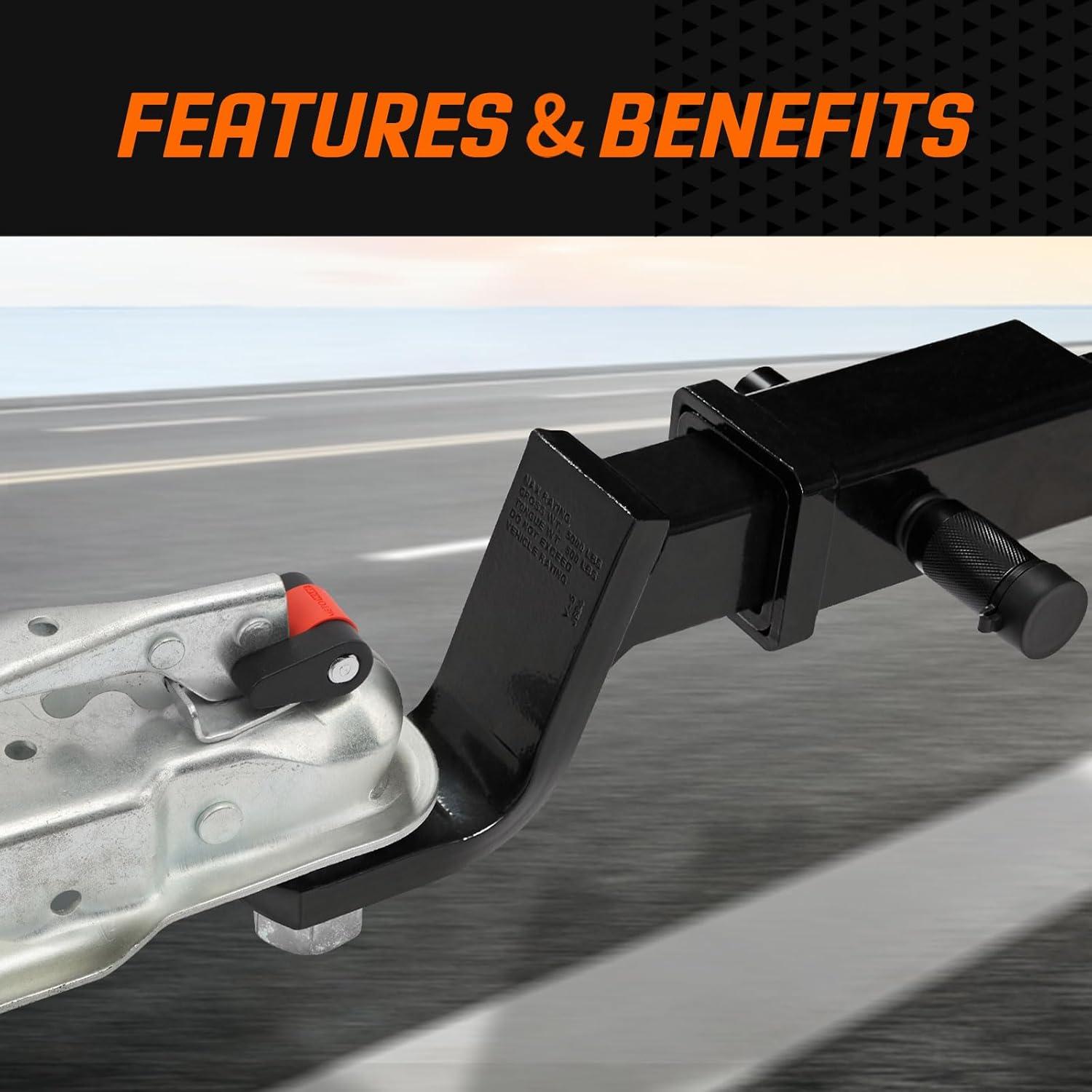 Cerradura de Acoplador de Remolque METOWARE 1/4" Diámetro