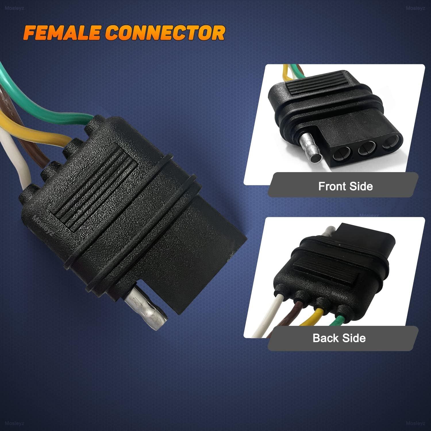 Extensión de Cable para Remolque Mosleyz 4 Pines 66 cm