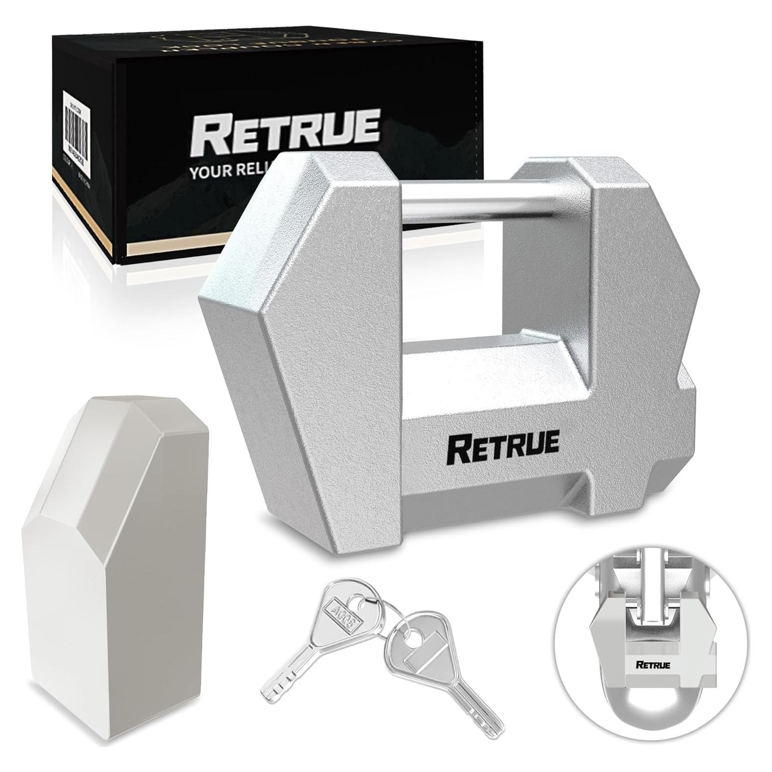 Cerradura Cibernética RETRUE para Remolque 1.2" Ancho Plata