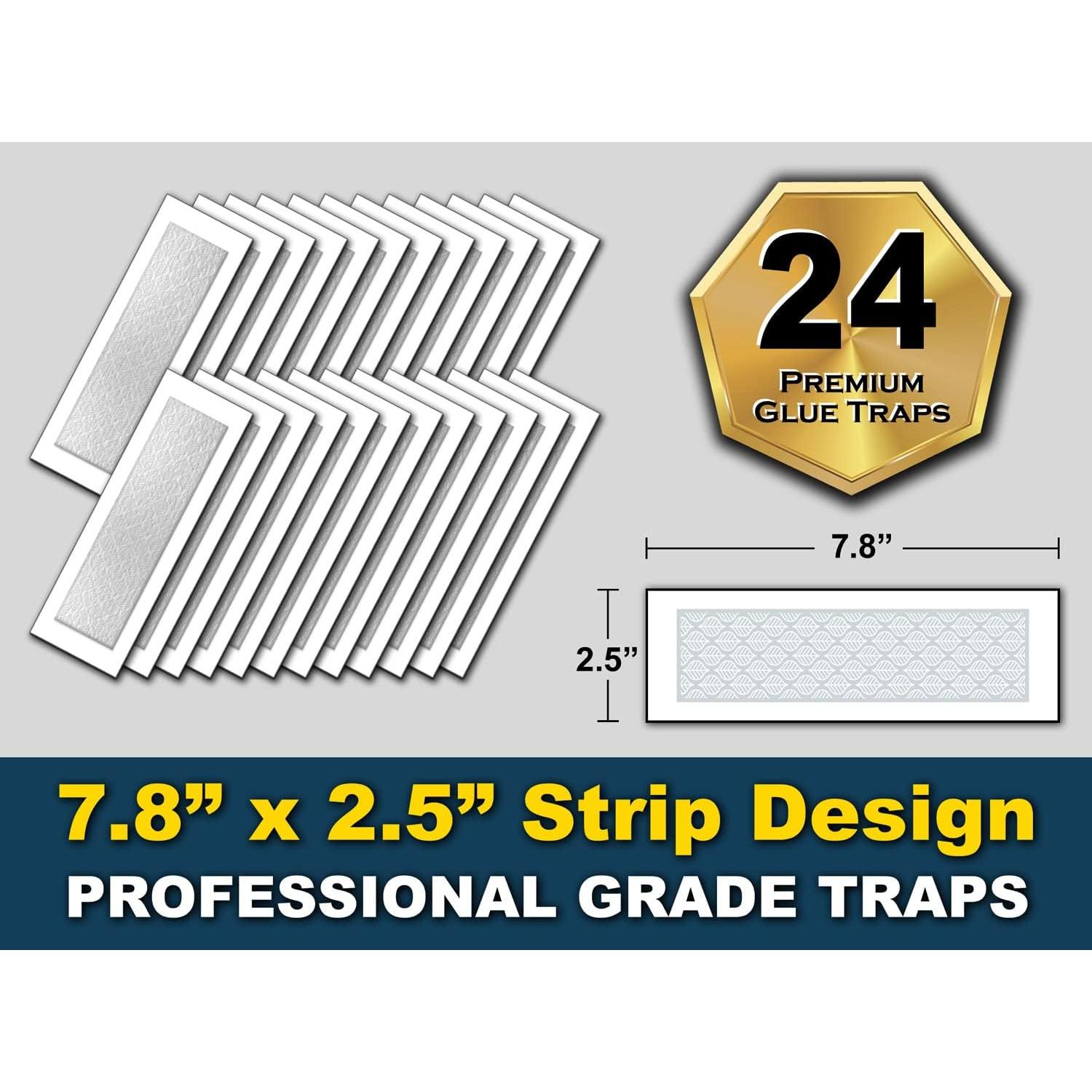 Tiras de Trampa de Pegamento MaxGuard 24 Unidades No Tóxicas