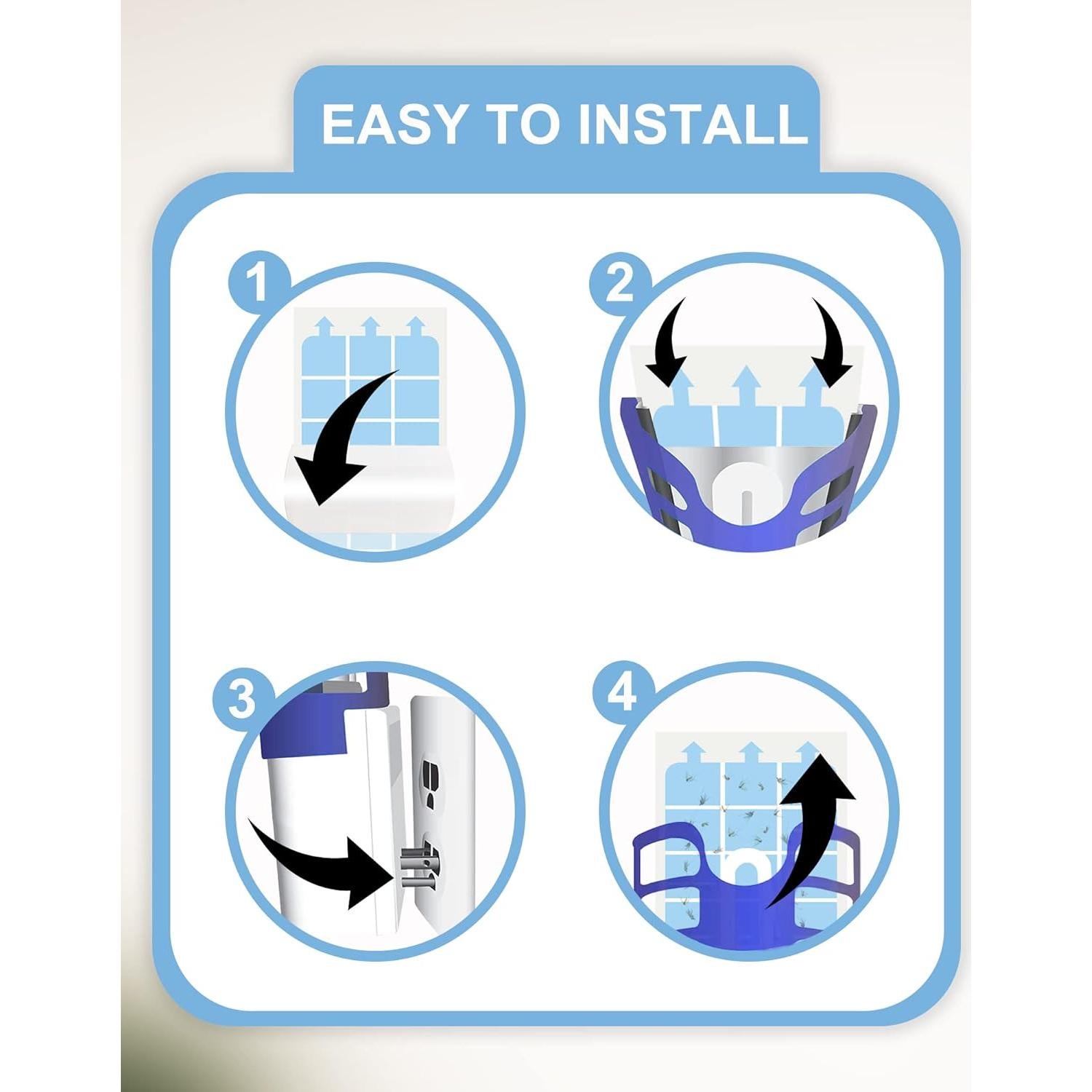 40 Tarjetas de Pegamento Dichroma para Trampa Dynatrap