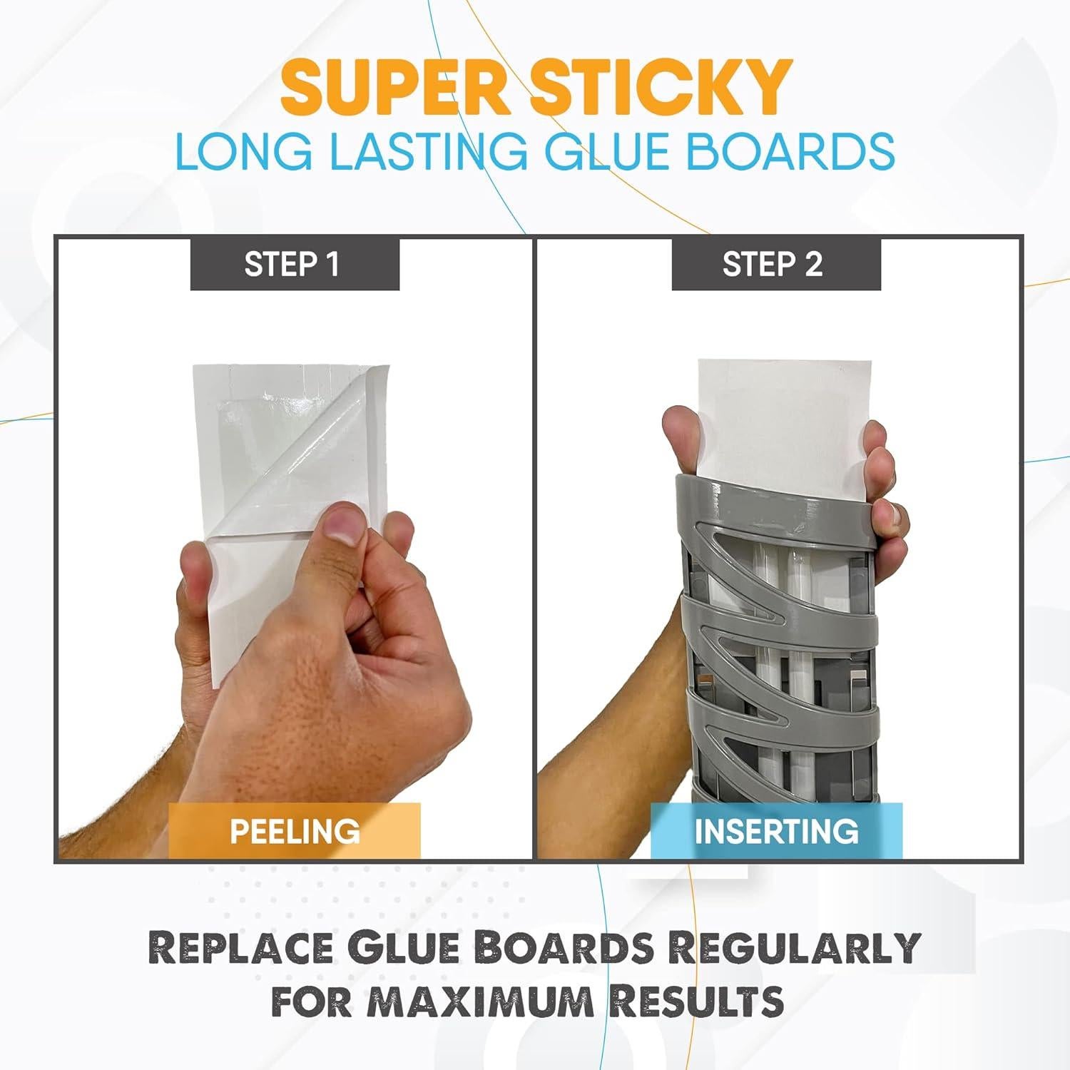 Tableros de Pegamento Flyweb Gardner - 10 Unidades 7.6x12.7 cm