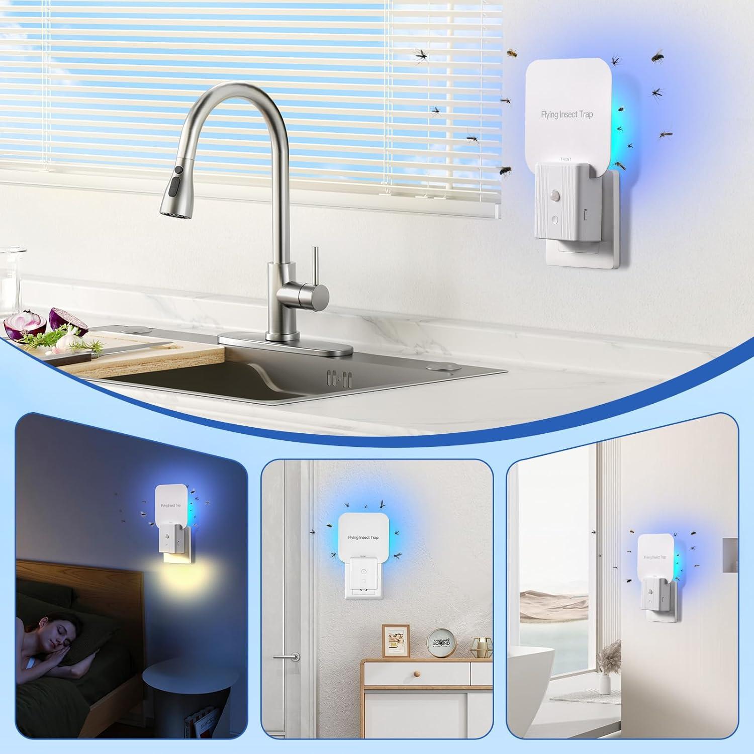 20 Placas Adhesivas Reemplazables Alikguu para Trampa Moscas