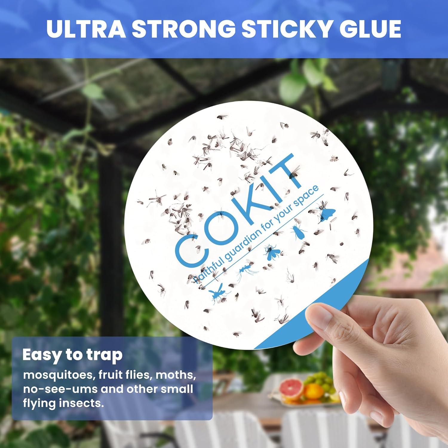 Pads de Pegamento COKIT para Trampas de Insectos 12 Unidades 10.9 cm