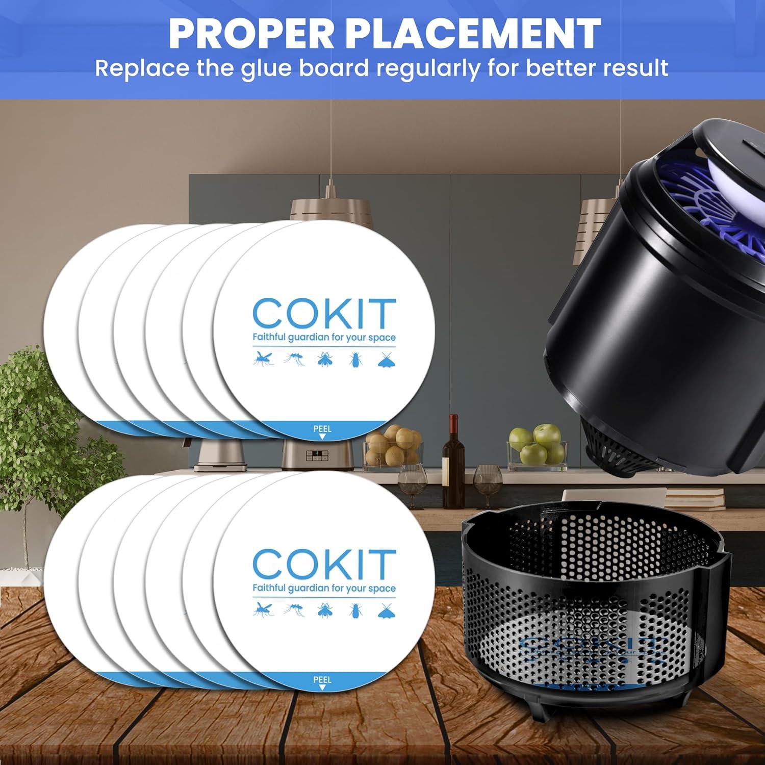 Pads de Pegamento COKIT para Trampas de Insectos 12 Unidades 10.9 cm