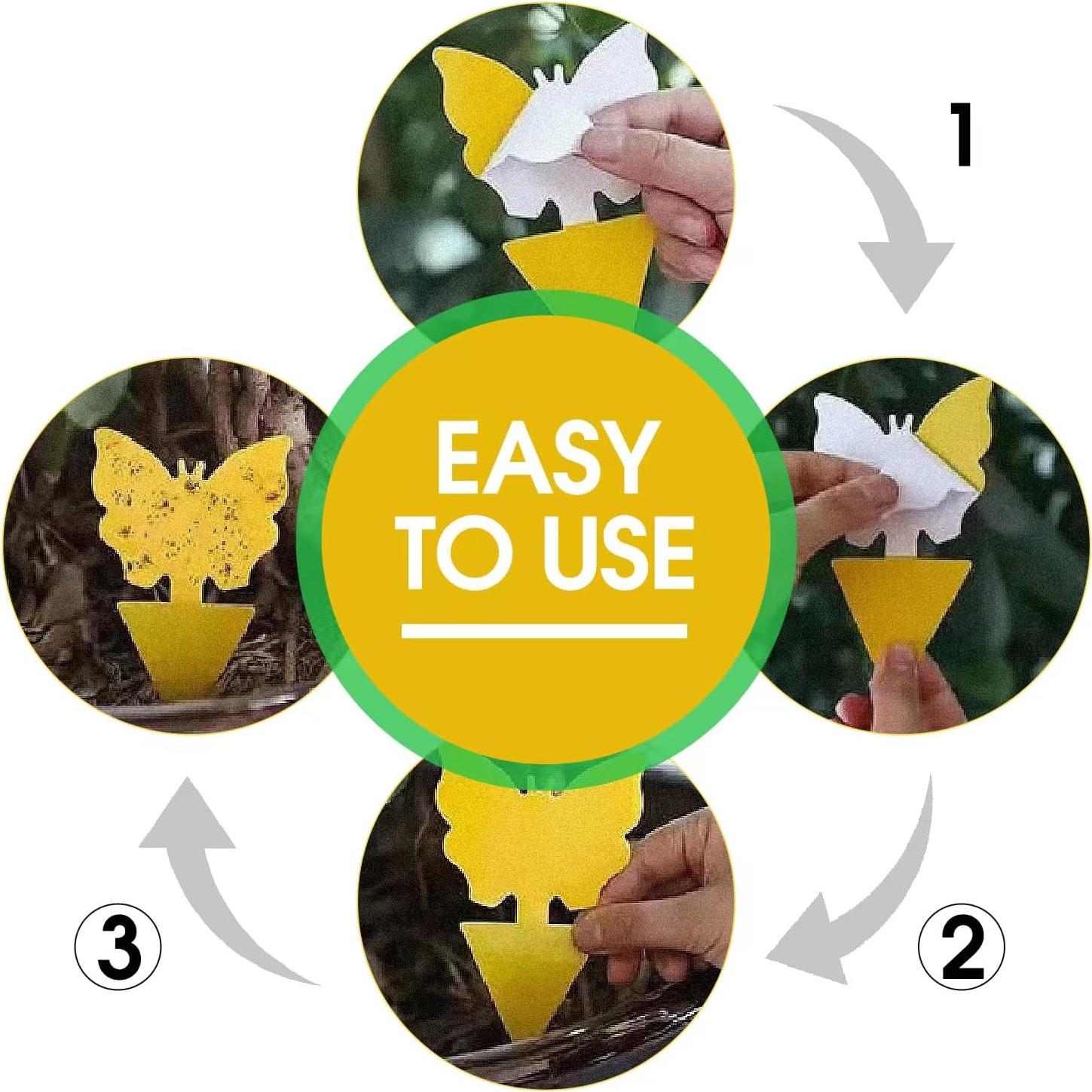 Trampas Adherentes Amarillas Cleanuper 58 Pcs para Insectos