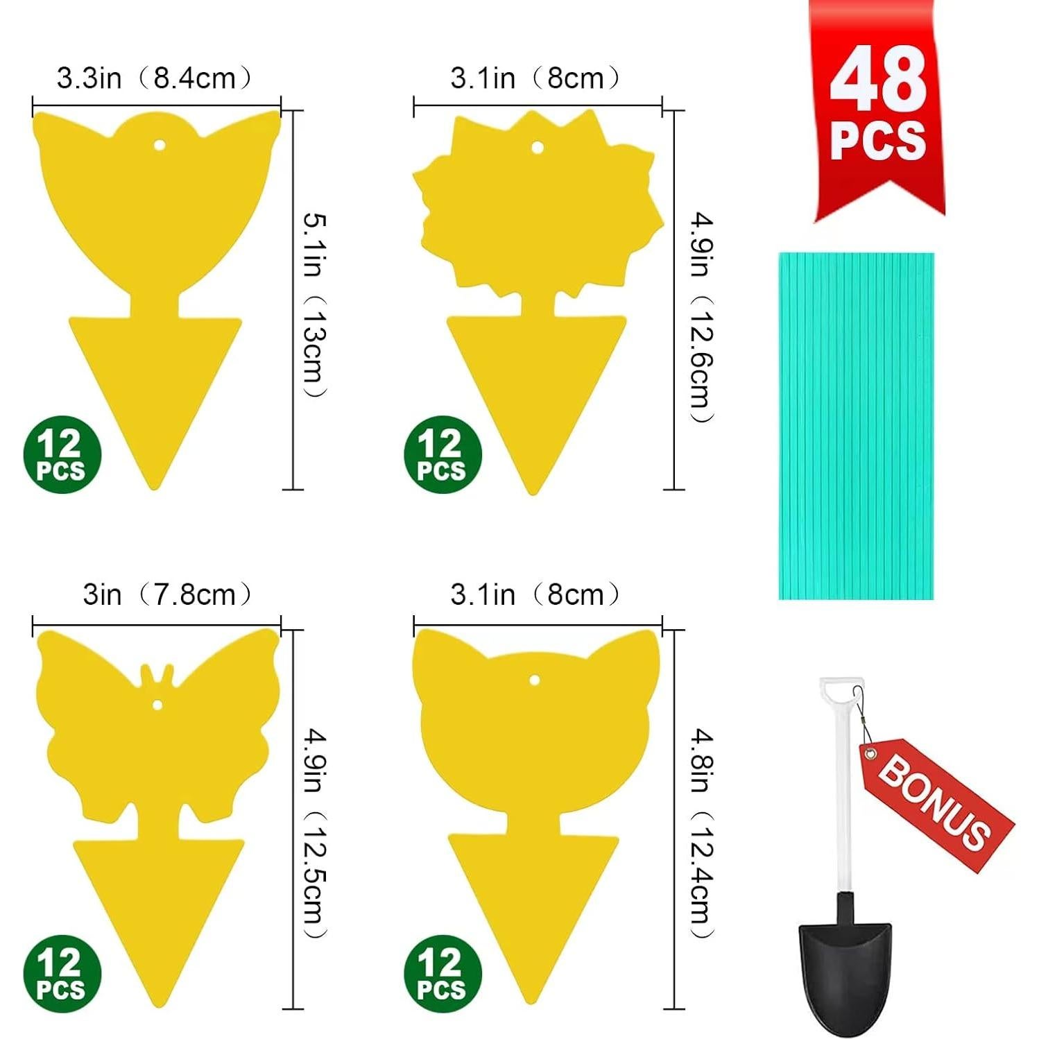 Trampas Pegajosas para Insectos 48 Pcs YourDaDa - No Tóxicas