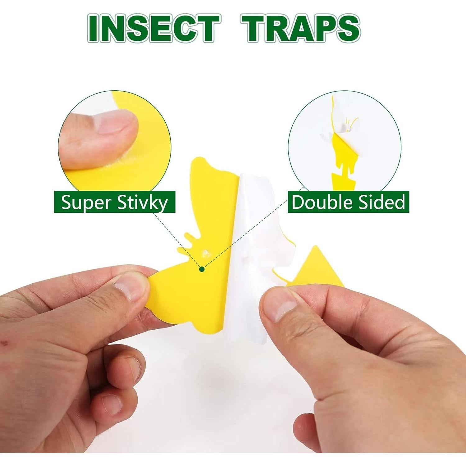 Trampas Pegajosas para Insectos 48 Pcs YourDaDa - No Tóxicas