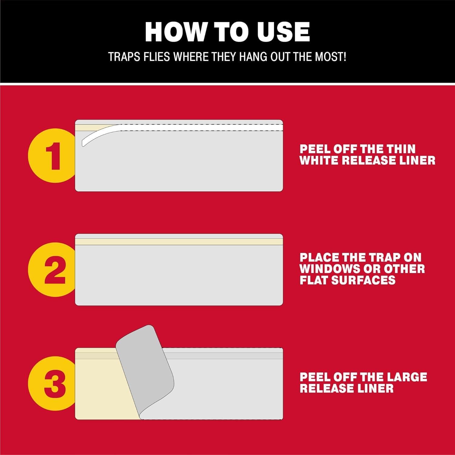 Trampas para Moscas Catchmaster 12 Unidades, Adhesivas y Seguras