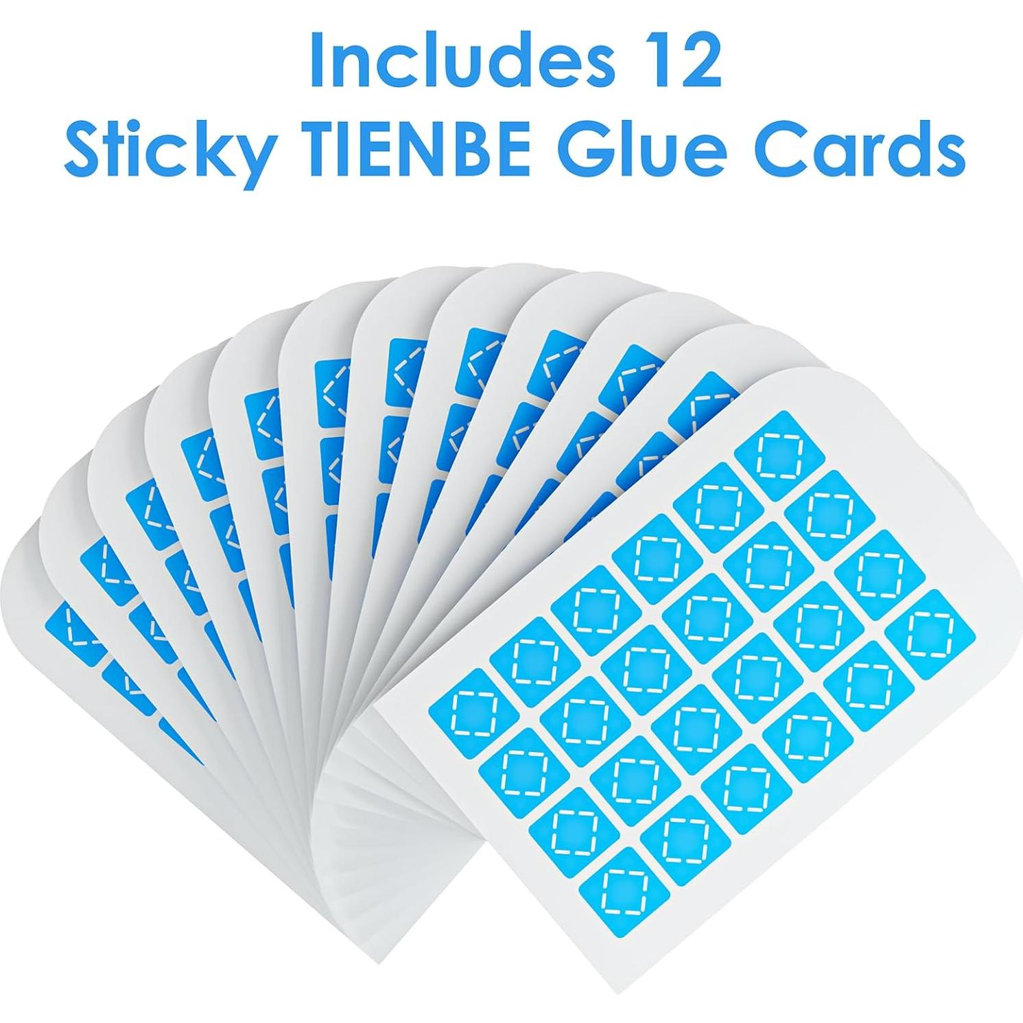 Paquete de 12 Tarjetas de Pegamento TIENBE para Trampa de Moscas