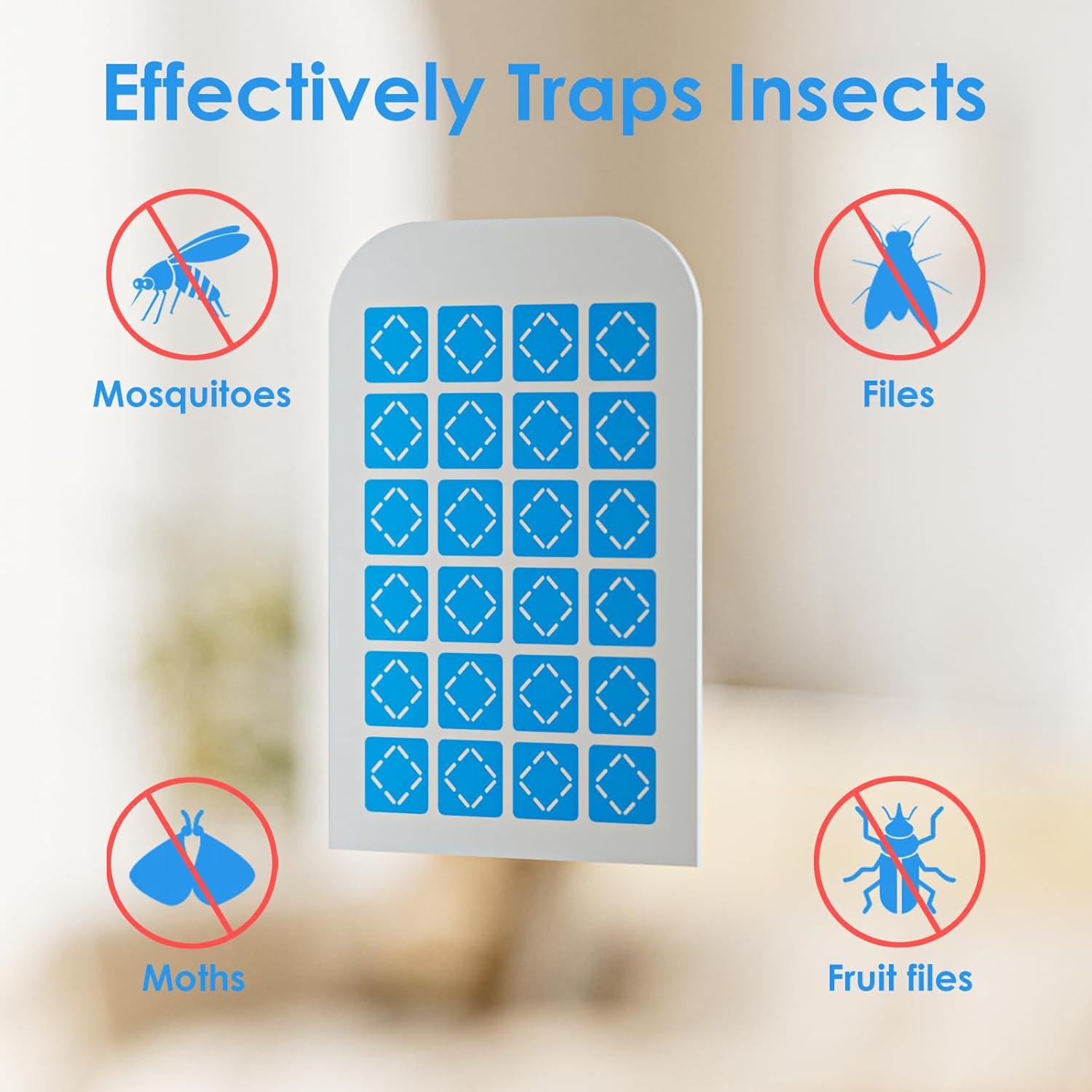 Paquete de 12 Tarjetas de Pegamento TIENBE para Trampa de Moscas