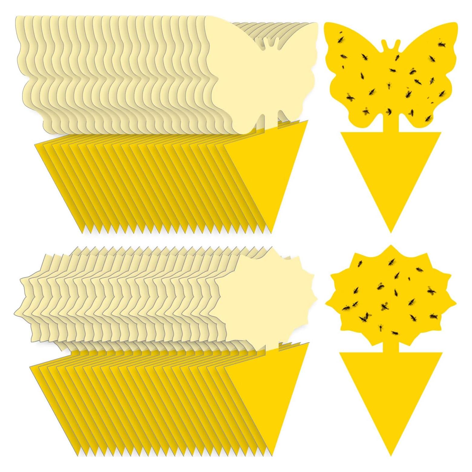 Trampas para Moscas de Fruta Landisun 48PCS Amarillas Ecológicas
