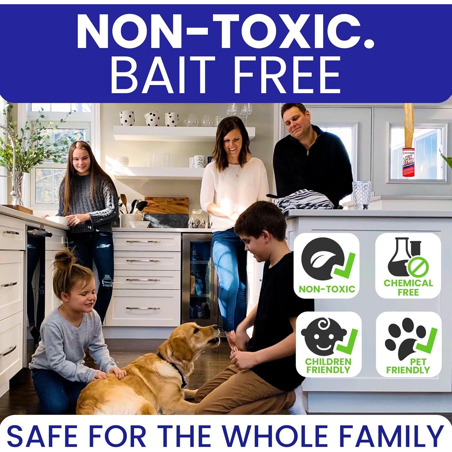 Trampa Adhesiva para Moscas BugBane 24 Unidades No Tóxica