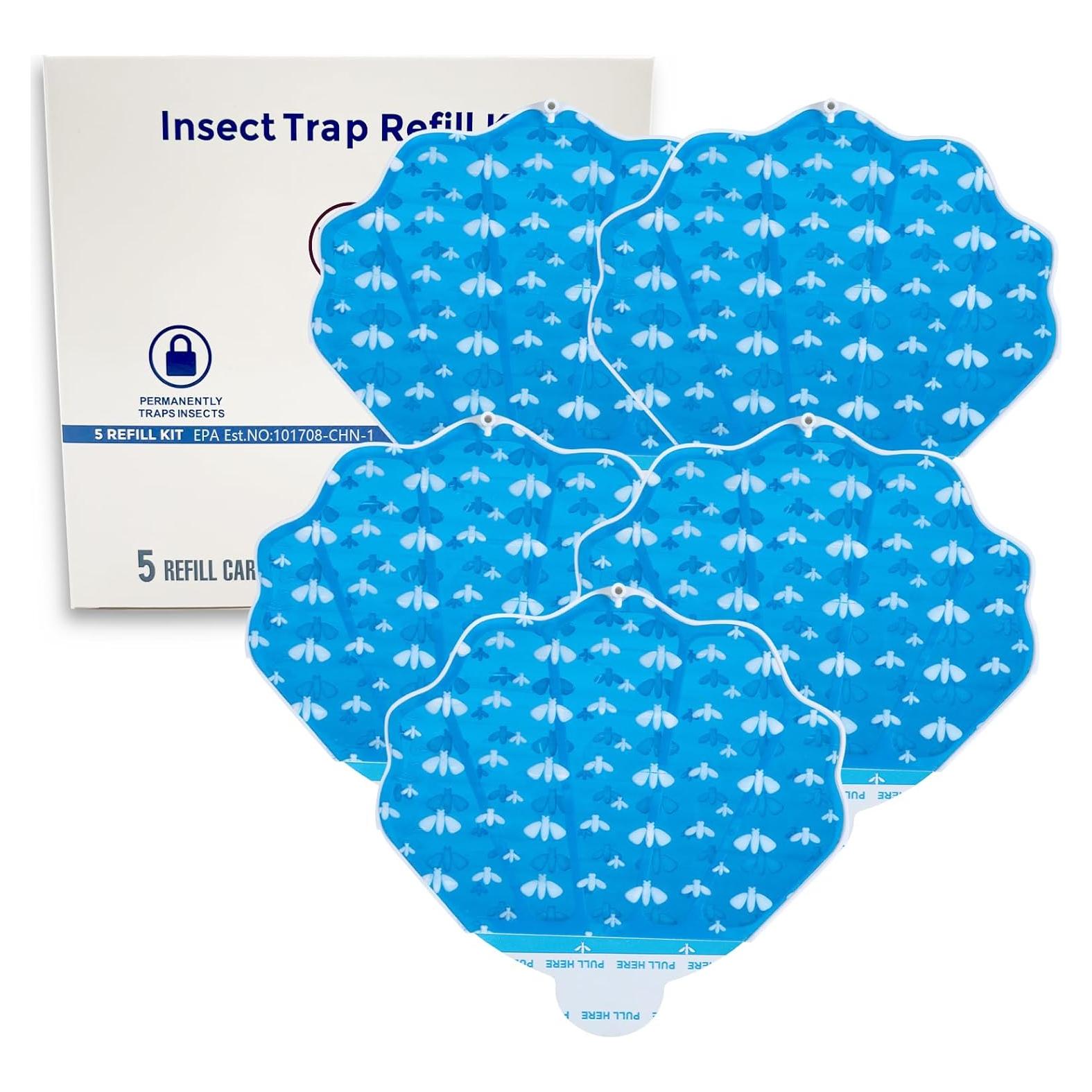 Kit de Recarga para Trampa de Insectos INRAGEO HU002 - 5 Tarjetas Adhesivas