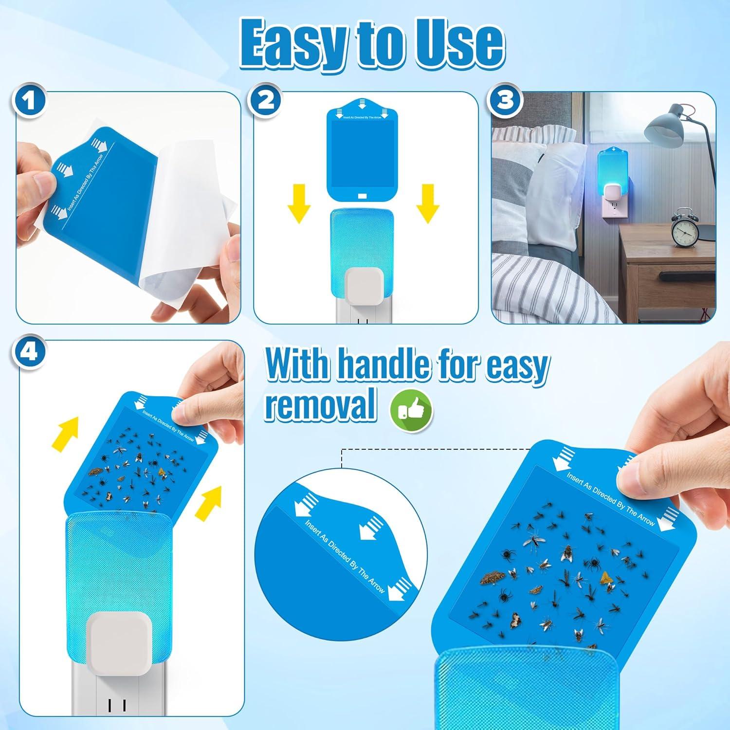 Recargas Trampa Moscas Qualirey 25 Unidades Adhesivas Azul