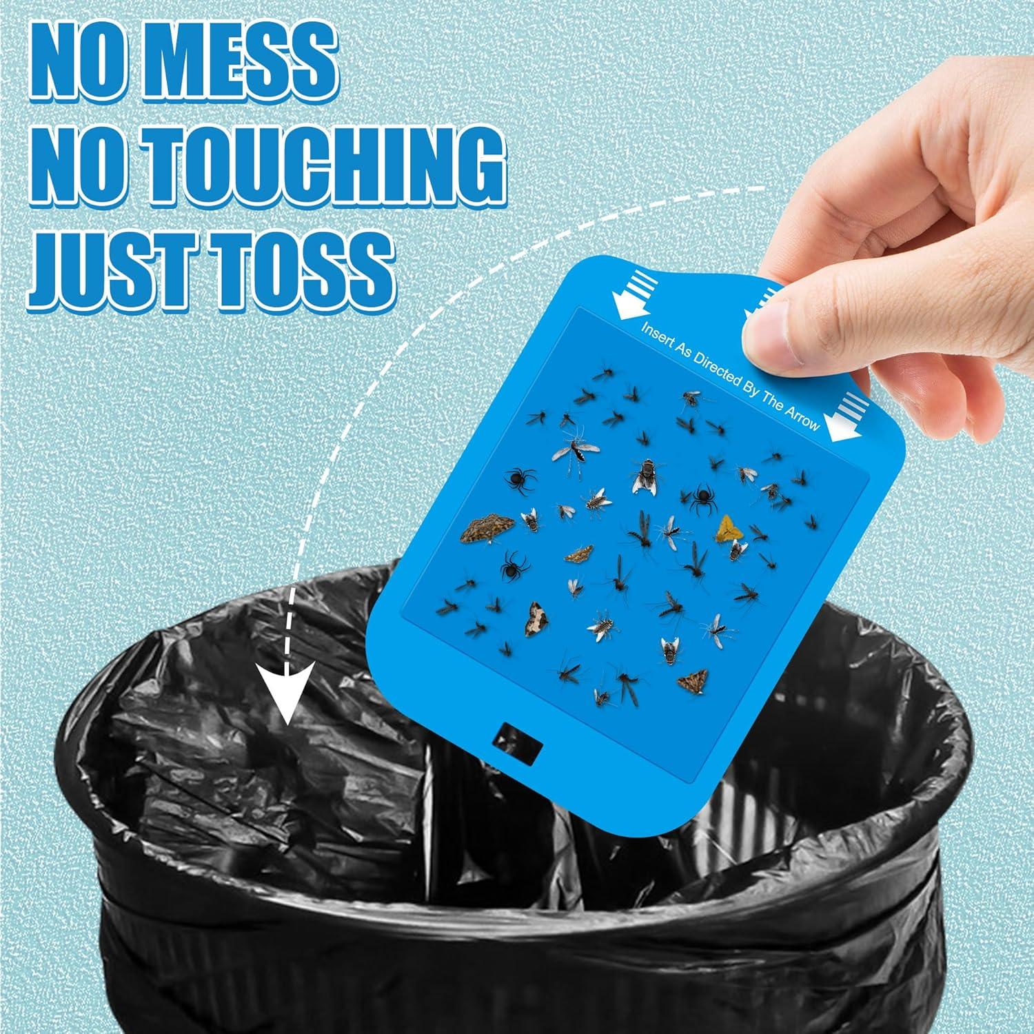 Recargas Trampa Moscas Qualirey 25 Unidades Adhesivas Azul