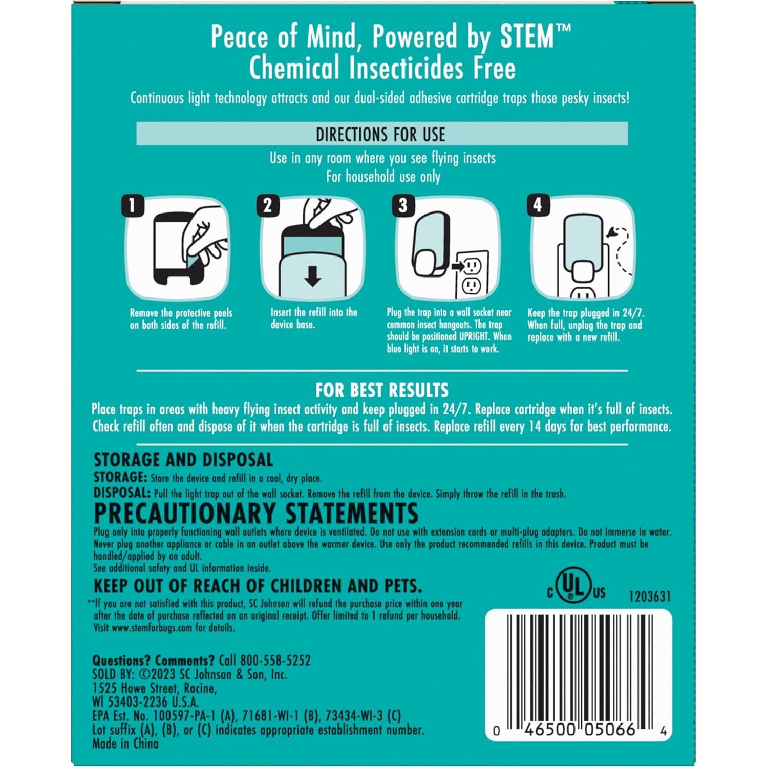 Cartuchos de recarga STEM para trampa de luz - 4 unidades