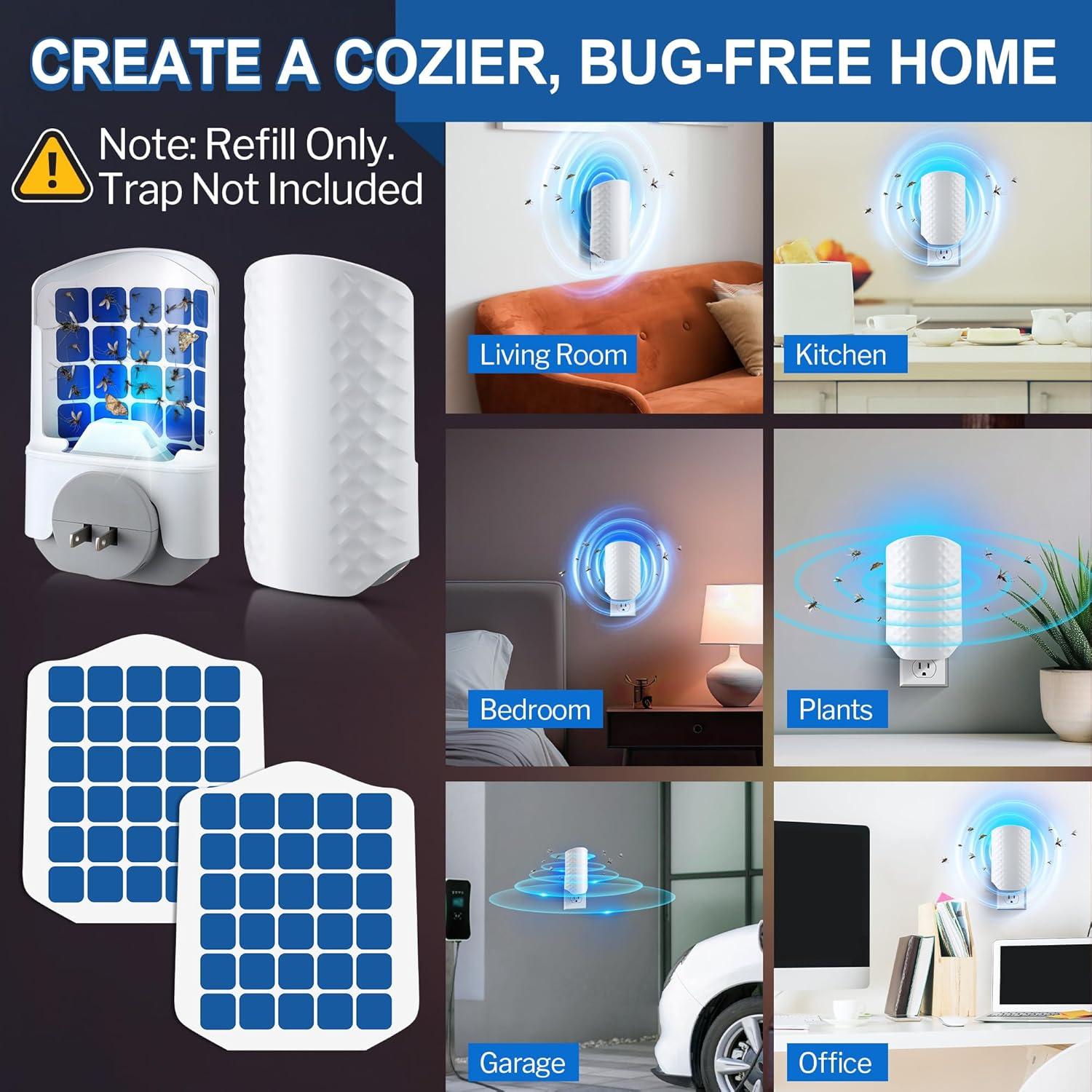 Recargas Adhesivas Qualirey 30 para Trampa WowCatch N386E