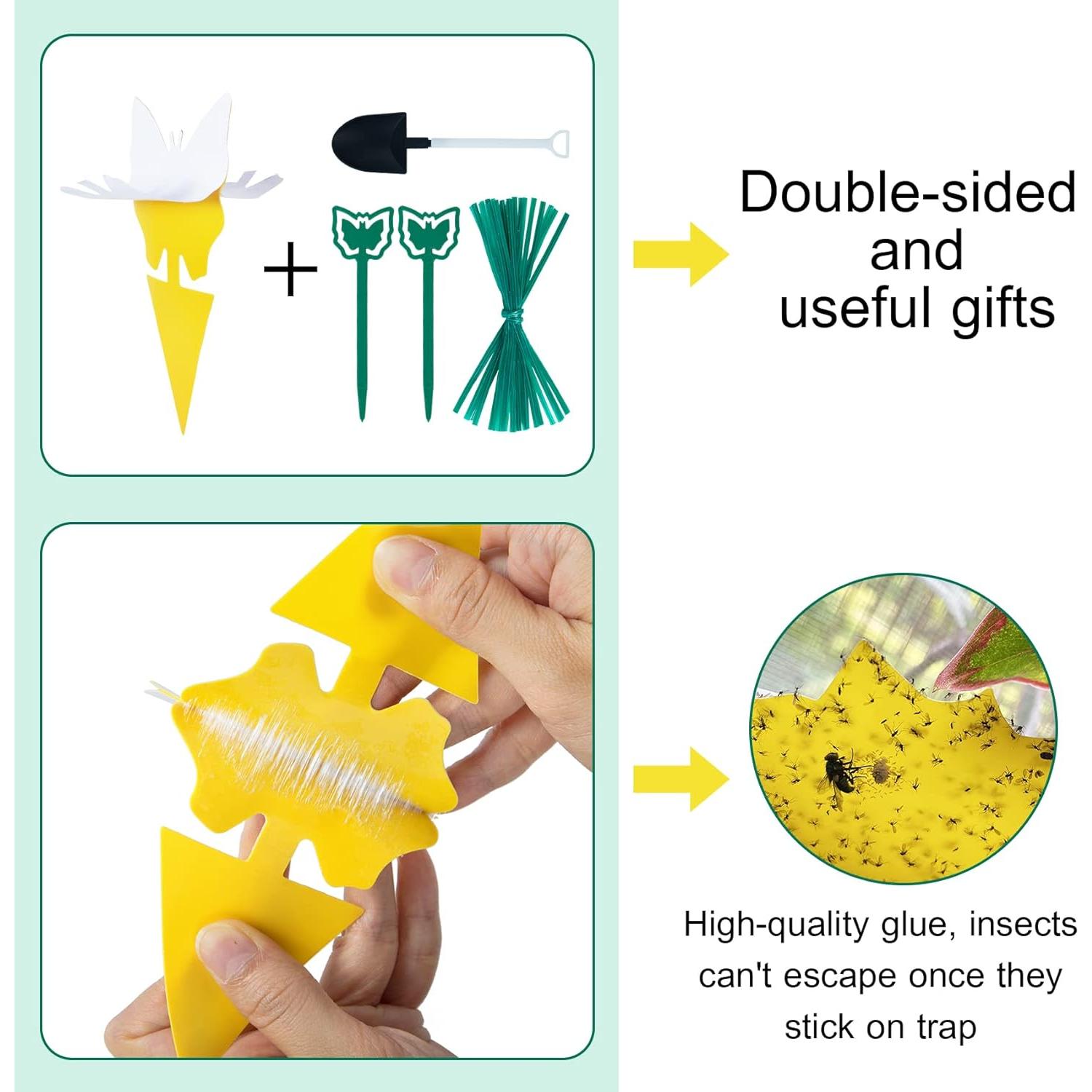 54 Trampas Adhesivas para Moscas de Fruta Stingmon - Efectivas y Seguras