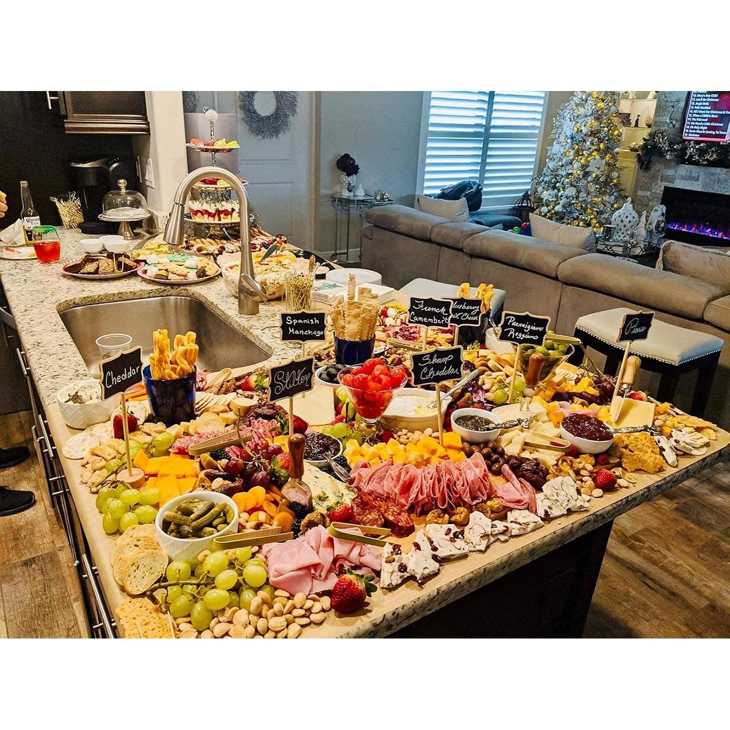 20 Mini Carteles de Tiza de Madera YZ&LIANGYUAN para Buffet