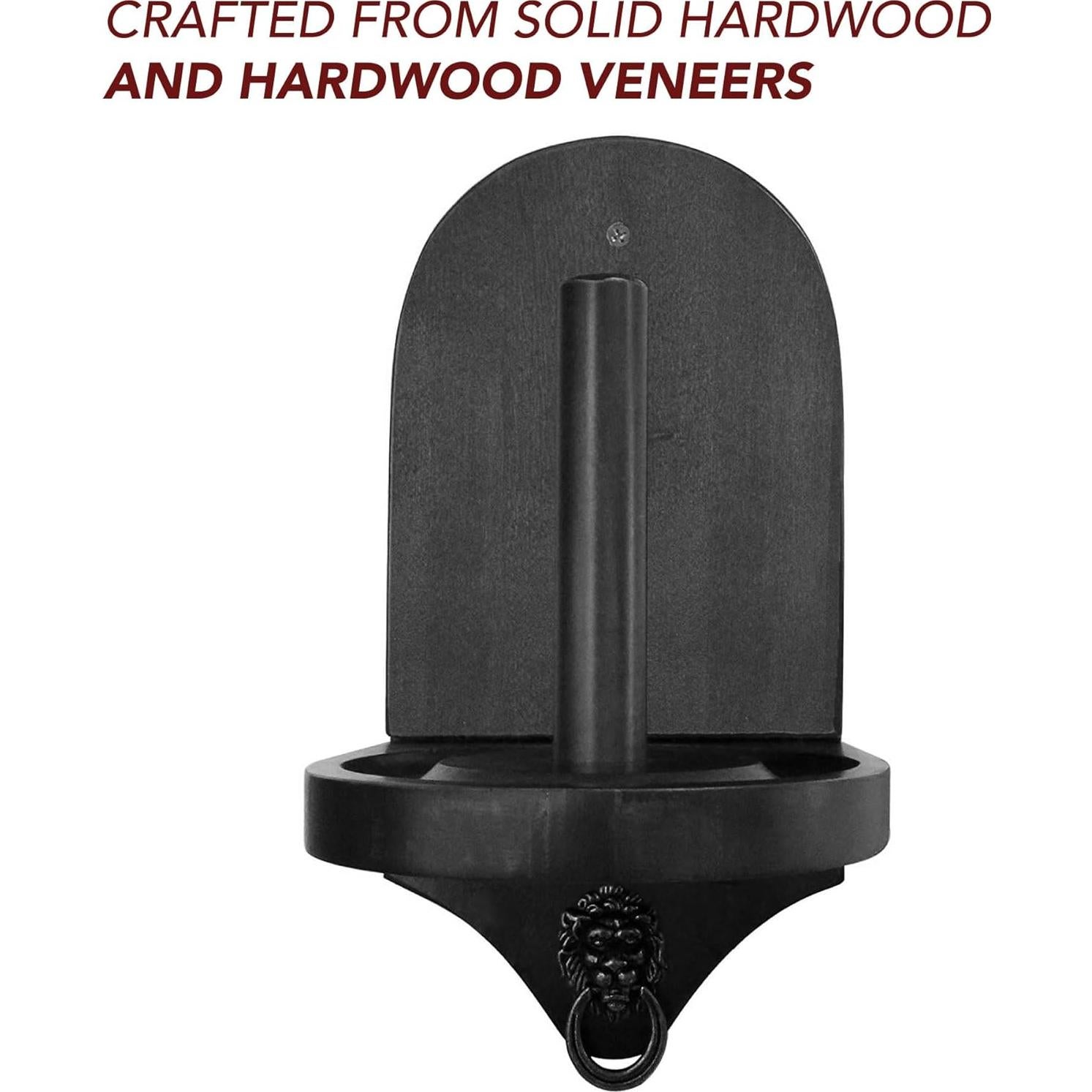 Soporte de Tiza en Cono Montado en Pared Hathaway Premier Negro