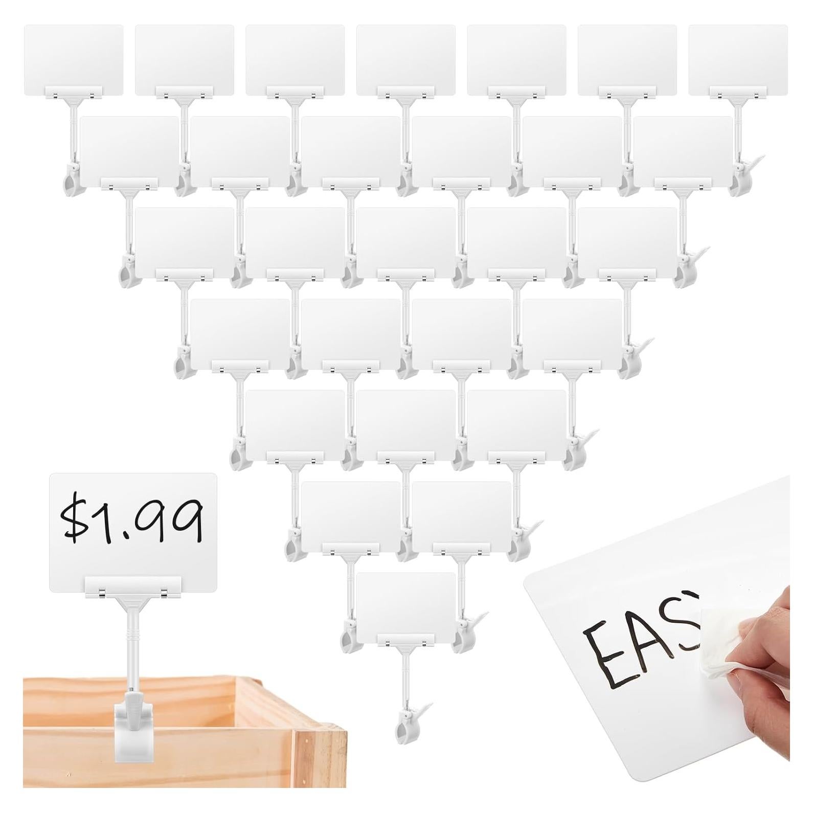 Soporte de Clip para Carteles de Pizarra DoubleFill - 30 Unidades