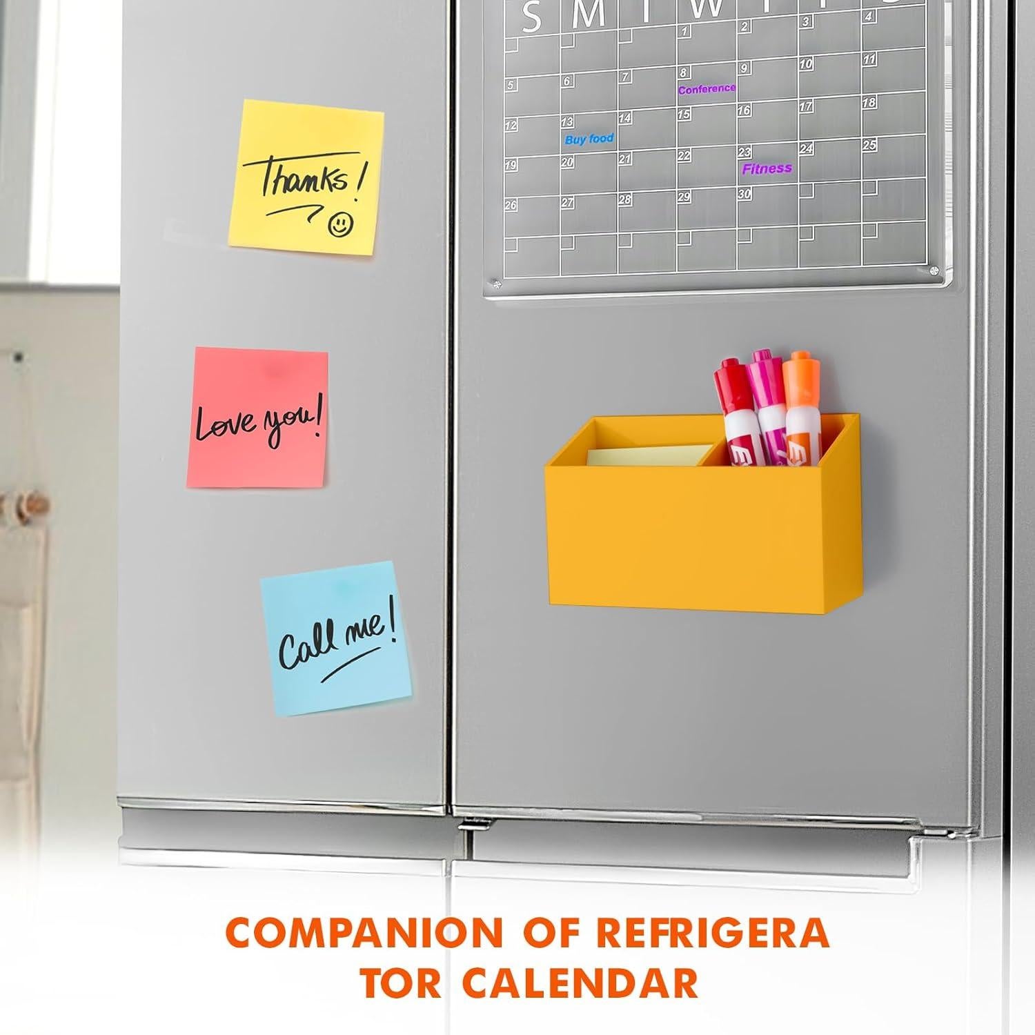 Soporte Magnético para Marcadores BEYGORM Naranja 15x8.9cm