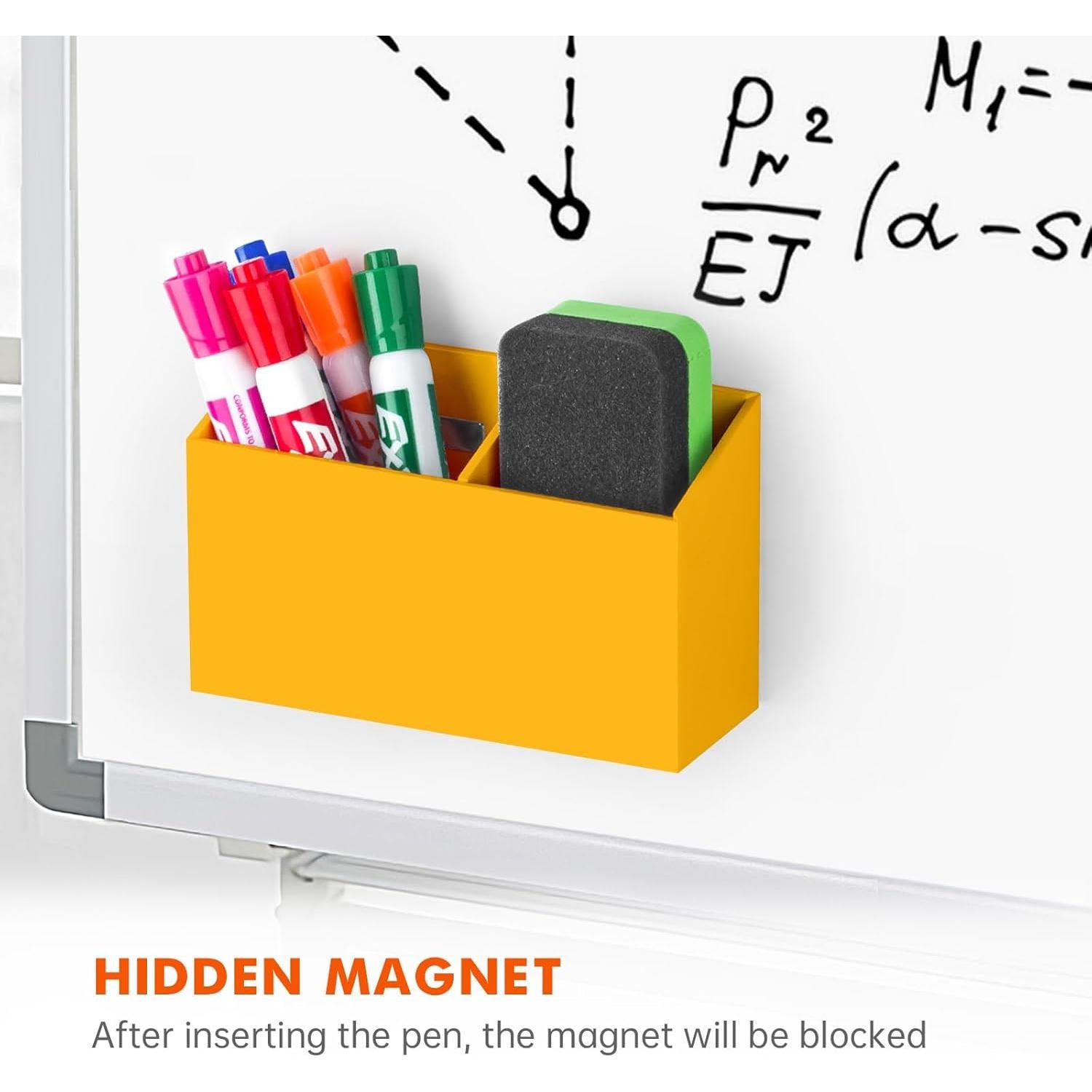 Soporte Magnético para Marcadores BEYGORM Naranja 15x8.9cm