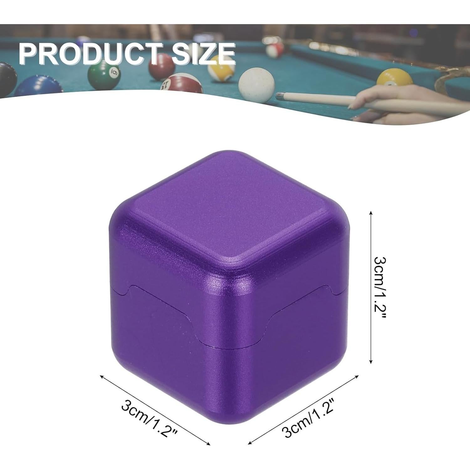 Soporte Magnético para Tiza de Billar PATIKIL Aluminio 3x3cm