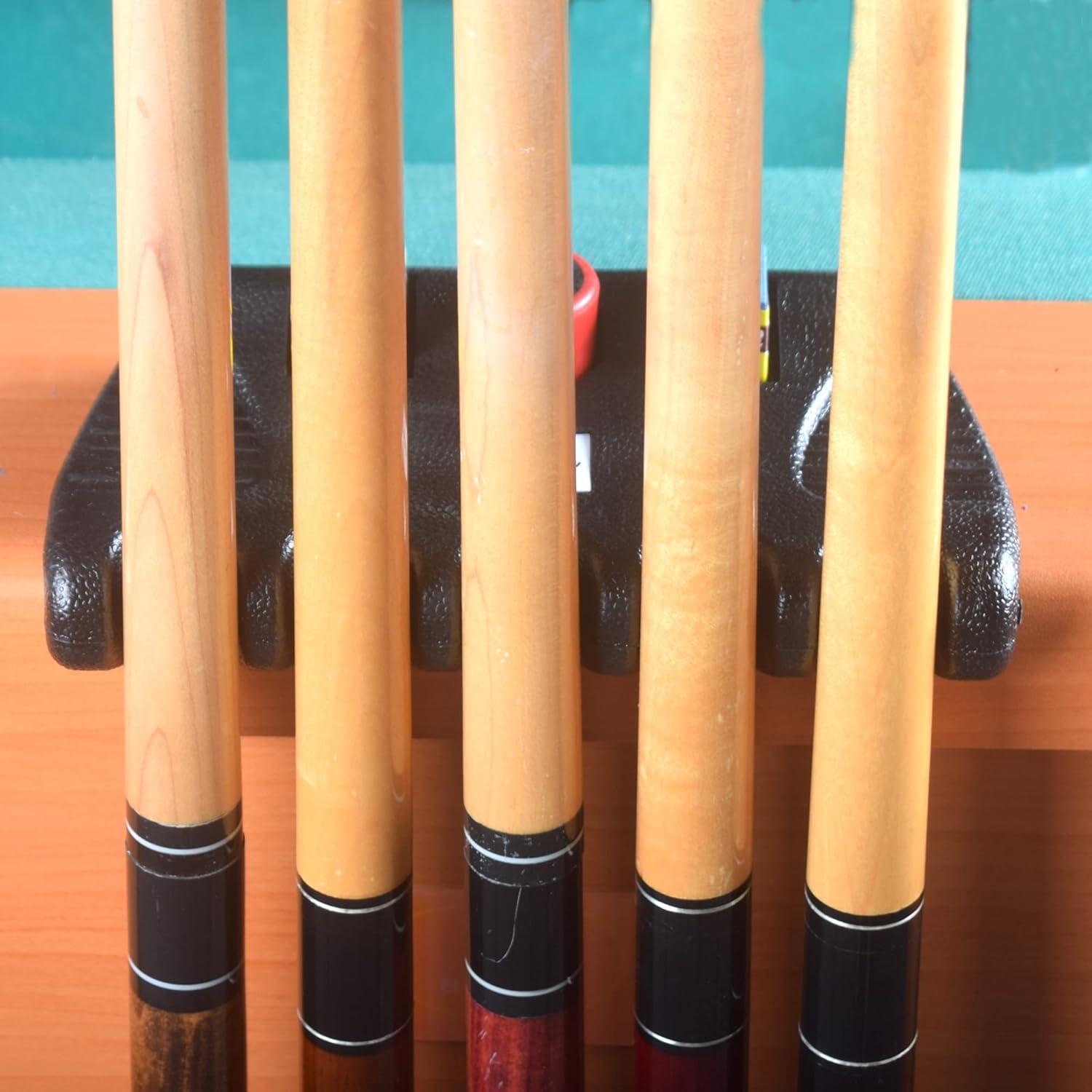 Soporte para Tacos de Billar GAMESUN con 4 Tizas - Portátil