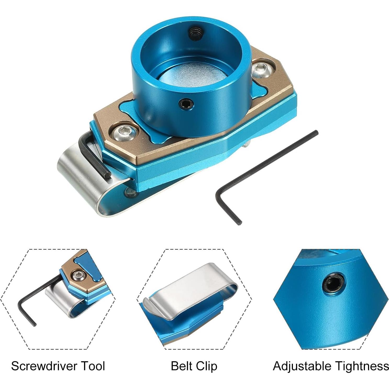 Porta Tiza Magnético PATIKIL para Billar con Clip Cinturón