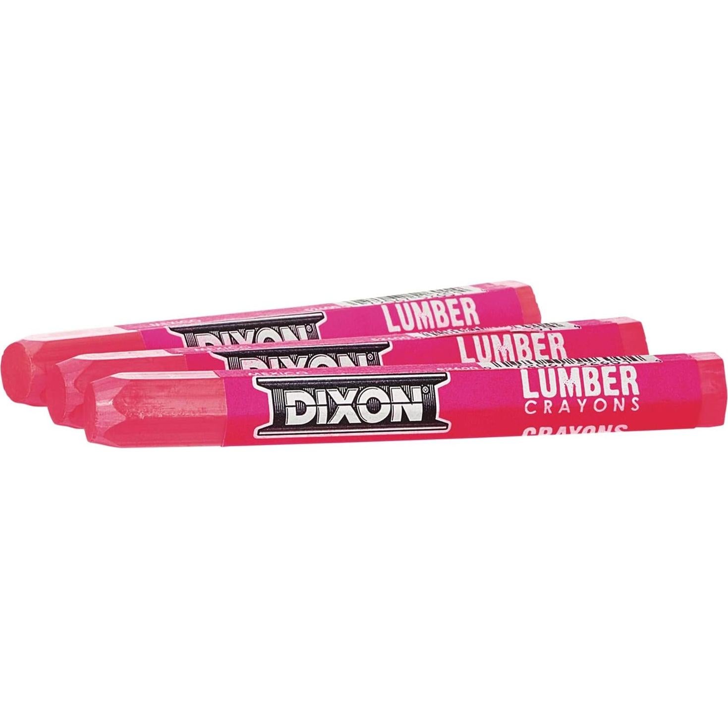 Crayones de Marcado Dixon Rosa Hexagonal 12 Piezas 4.5 cm