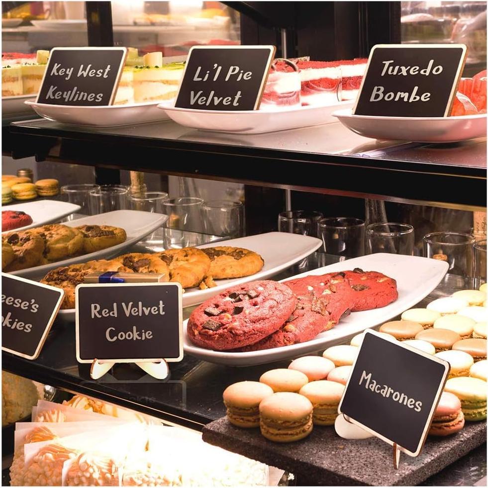 Mini Carteles de Pizarra OleOletOy - 20 Etiquetas Reutilizables