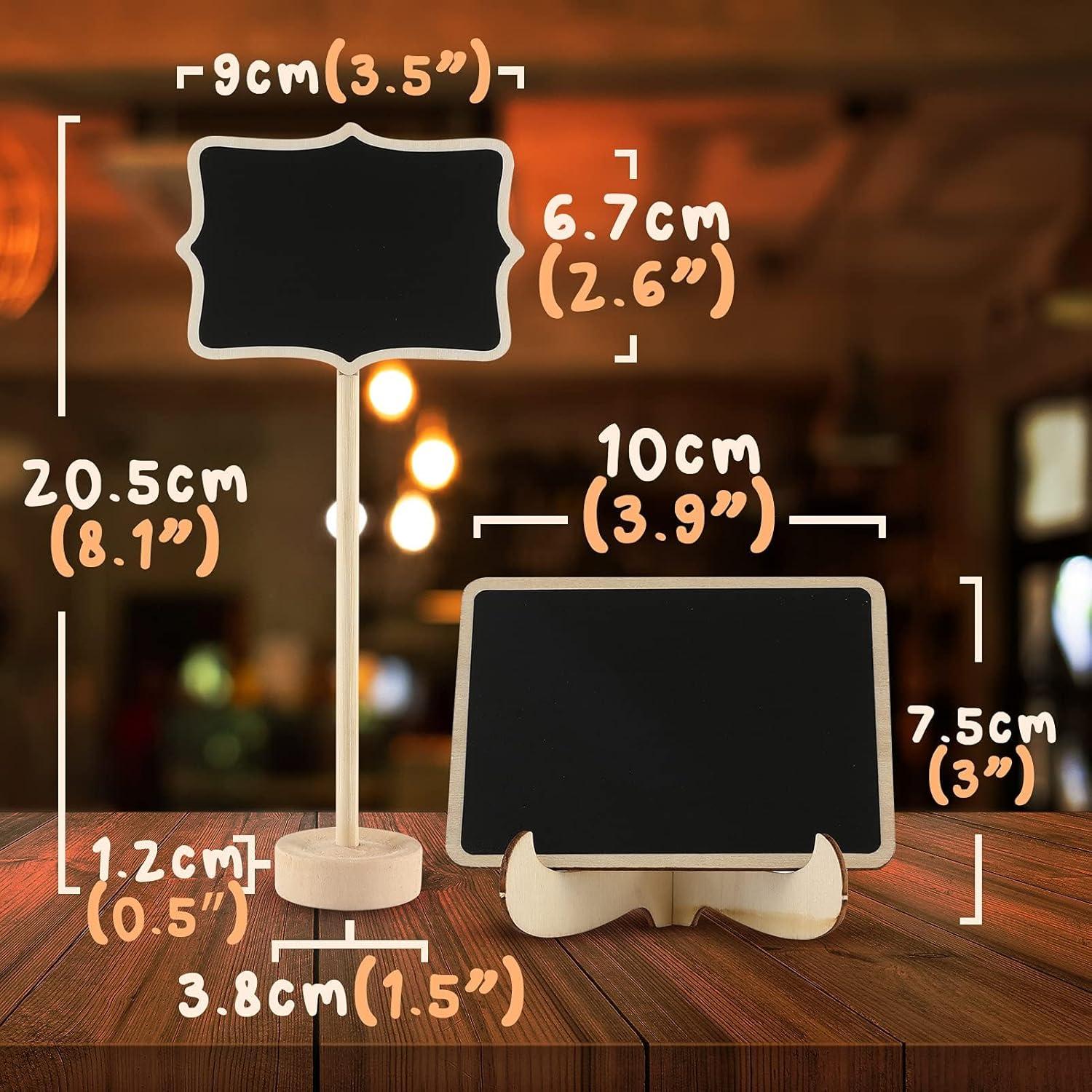 Mini Carteles de Tiza OleOletOy 30 Piezas para Buffet y Mesa