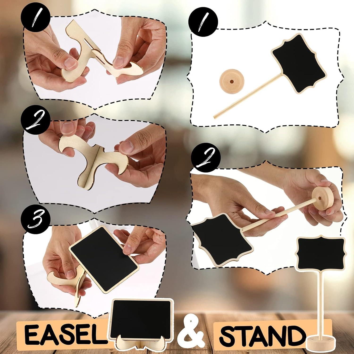 Mini Carteles de Tiza OleOletOy 30 Piezas para Buffet y Mesa