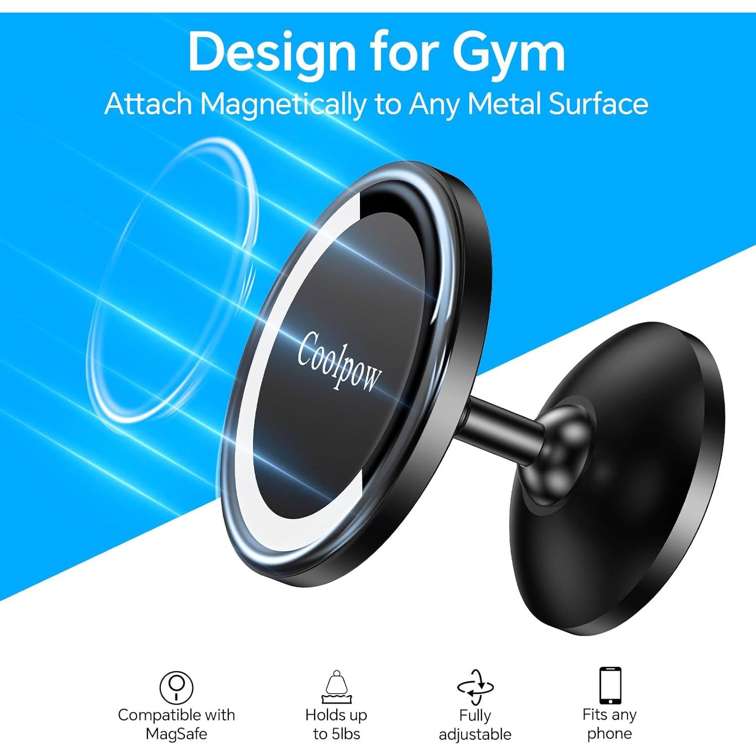 Soporte Magnético Coolpow para Teléfono Gimnasio MagSafe