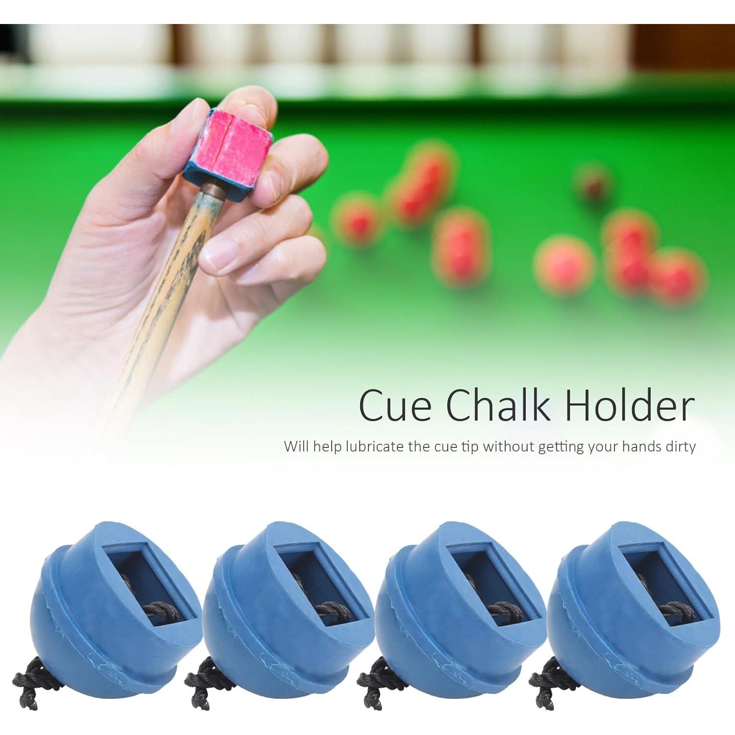 Soporte de Tiza de Goma CYSFETENA para Cue - 4 Piezas