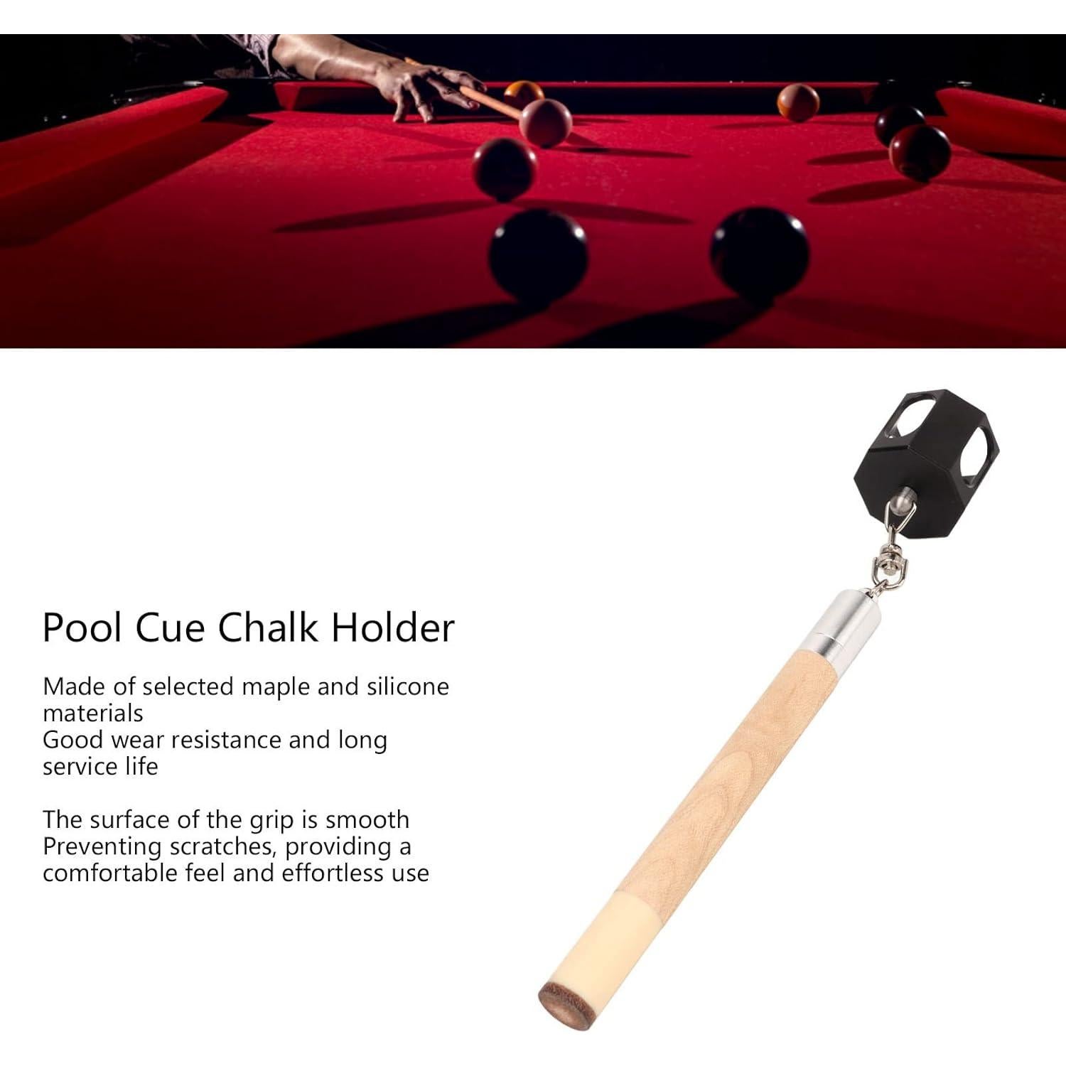 Soporte de Tiza para Billar RiToEasysports 2 en 1 Portátil