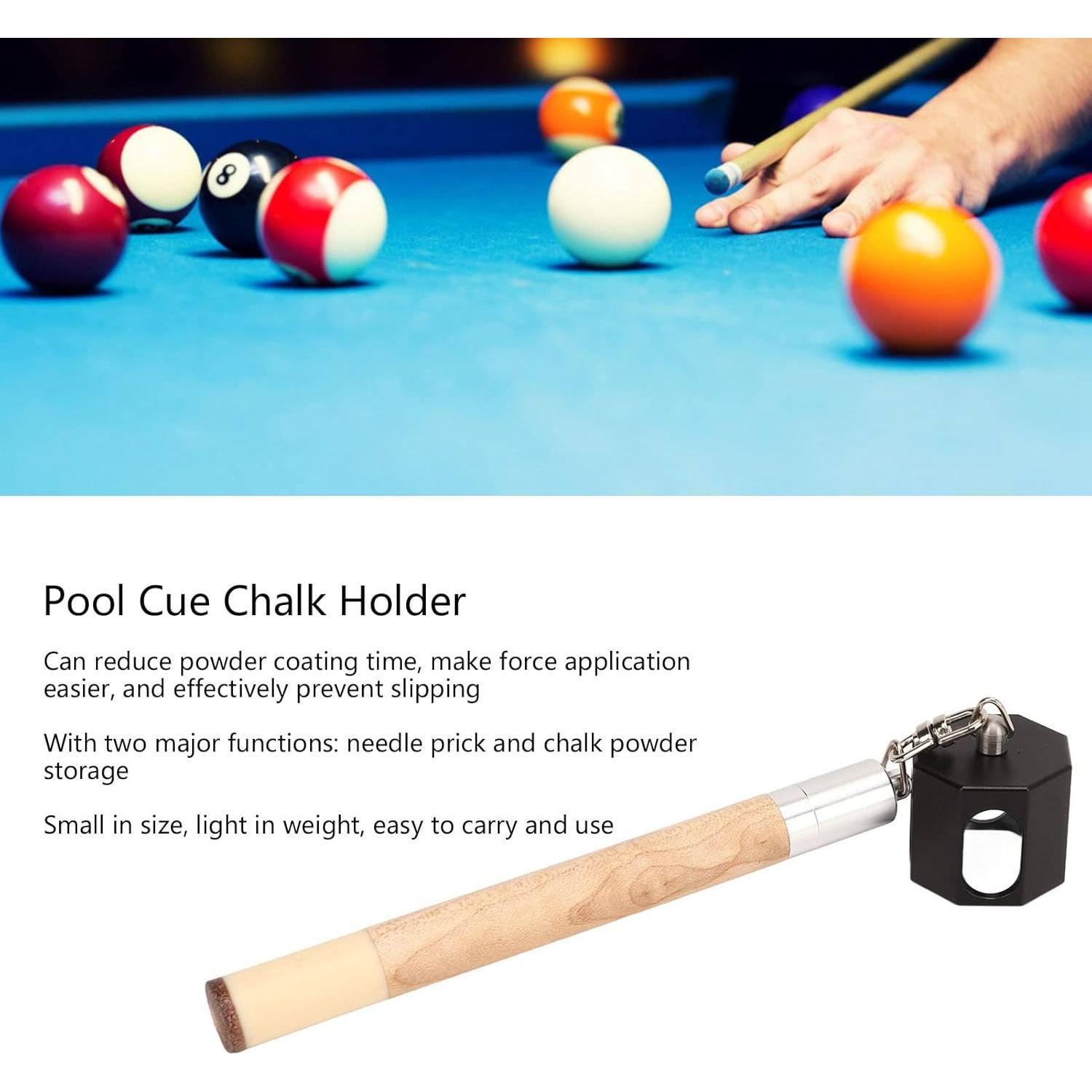 Soporte de Tiza para Billar RiToEasysports 2 en 1 Portátil