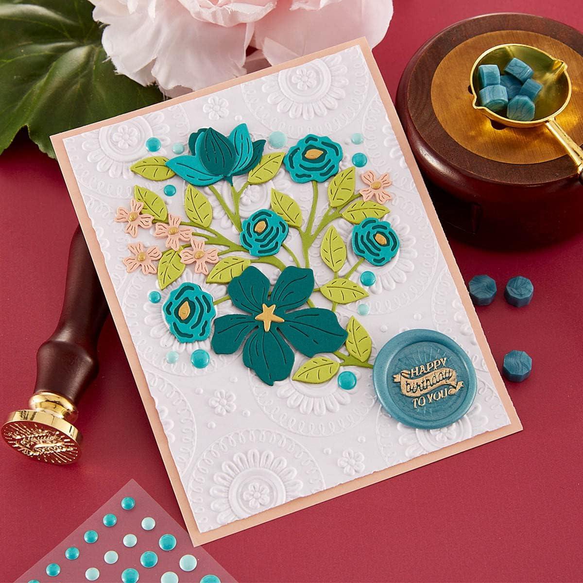 Carpeta de Embossing 3D Spellbinders Mandala Blooms 14x22 cm