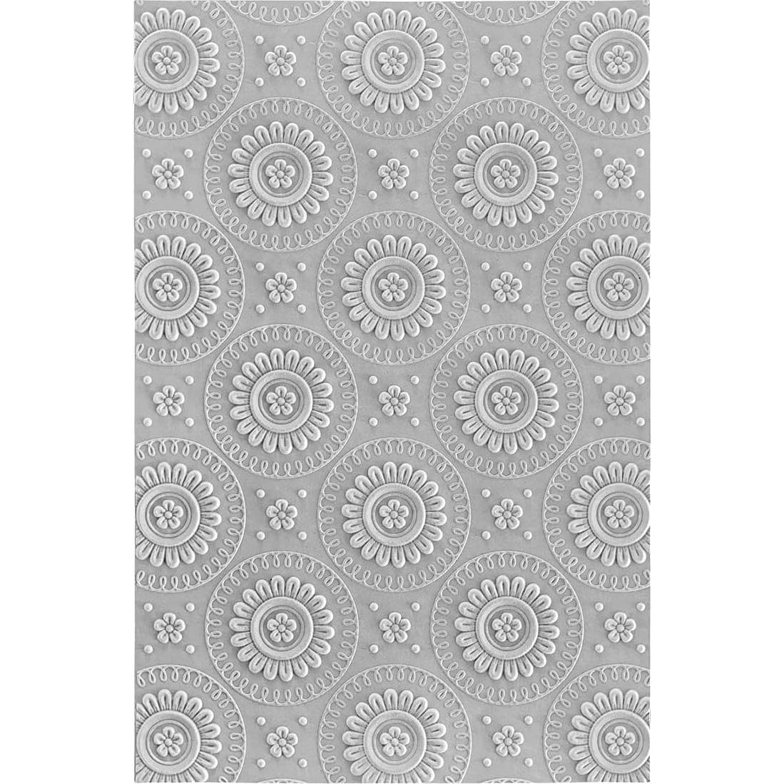 Carpeta de Embossing 3D Spellbinders Mandala Blooms 14x22 cm