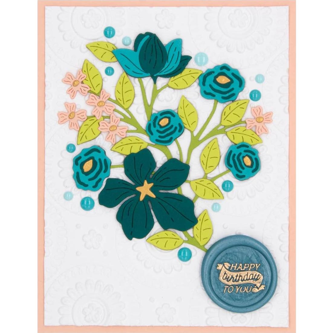 Carpeta de Embossing 3D Spellbinders Mandala Blooms 14x22 cm