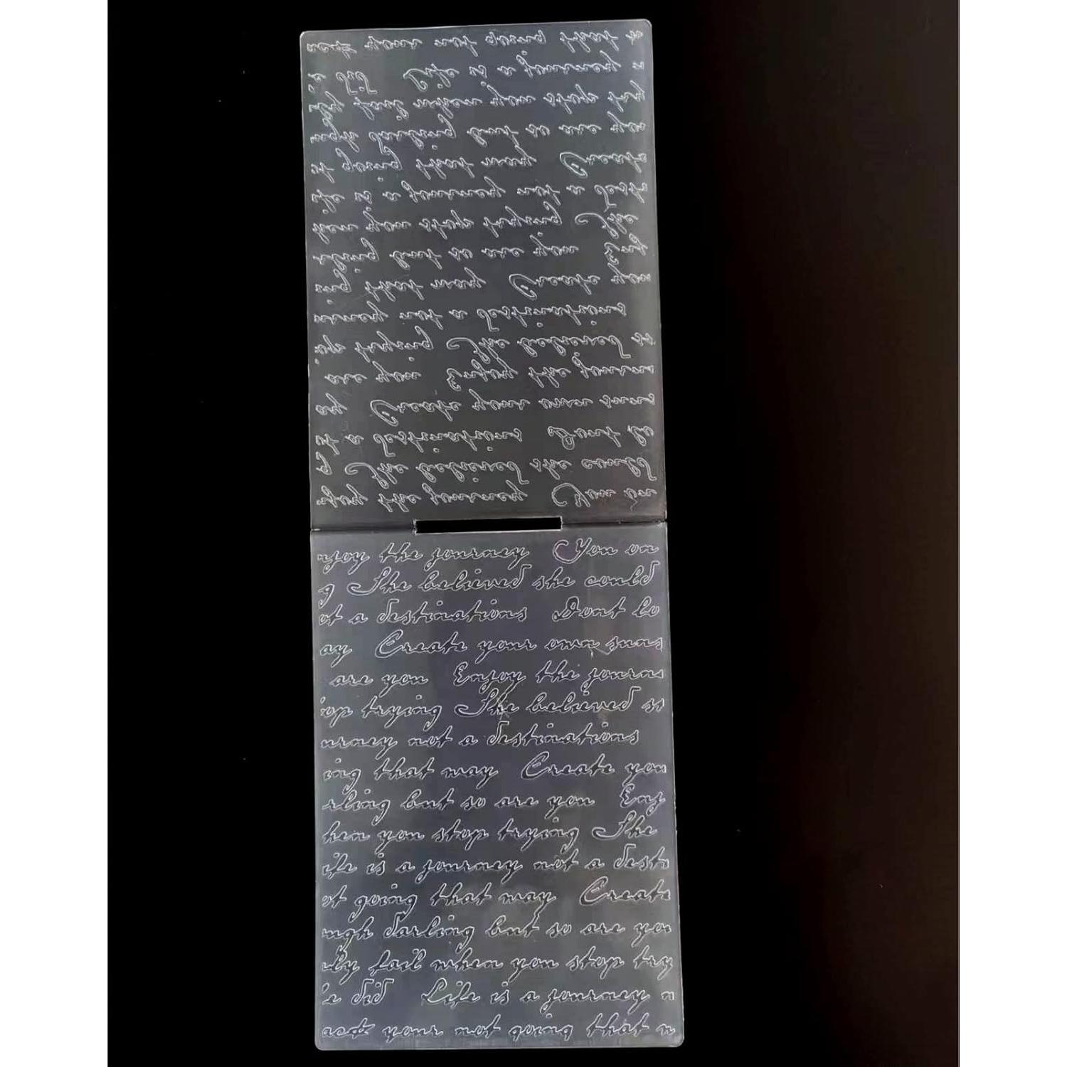 Carpeta de Embossing WJ 12.5x17.5cm para Scrapbooking