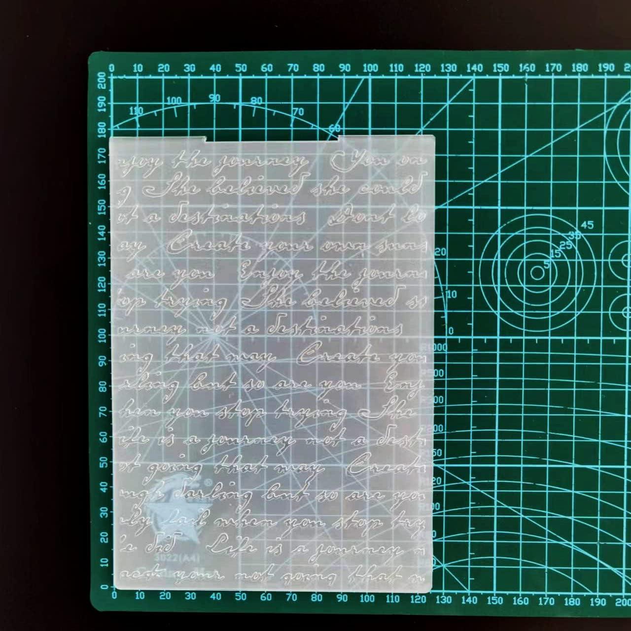 Carpeta de Embossing WJ 12.5x17.5cm para Scrapbooking