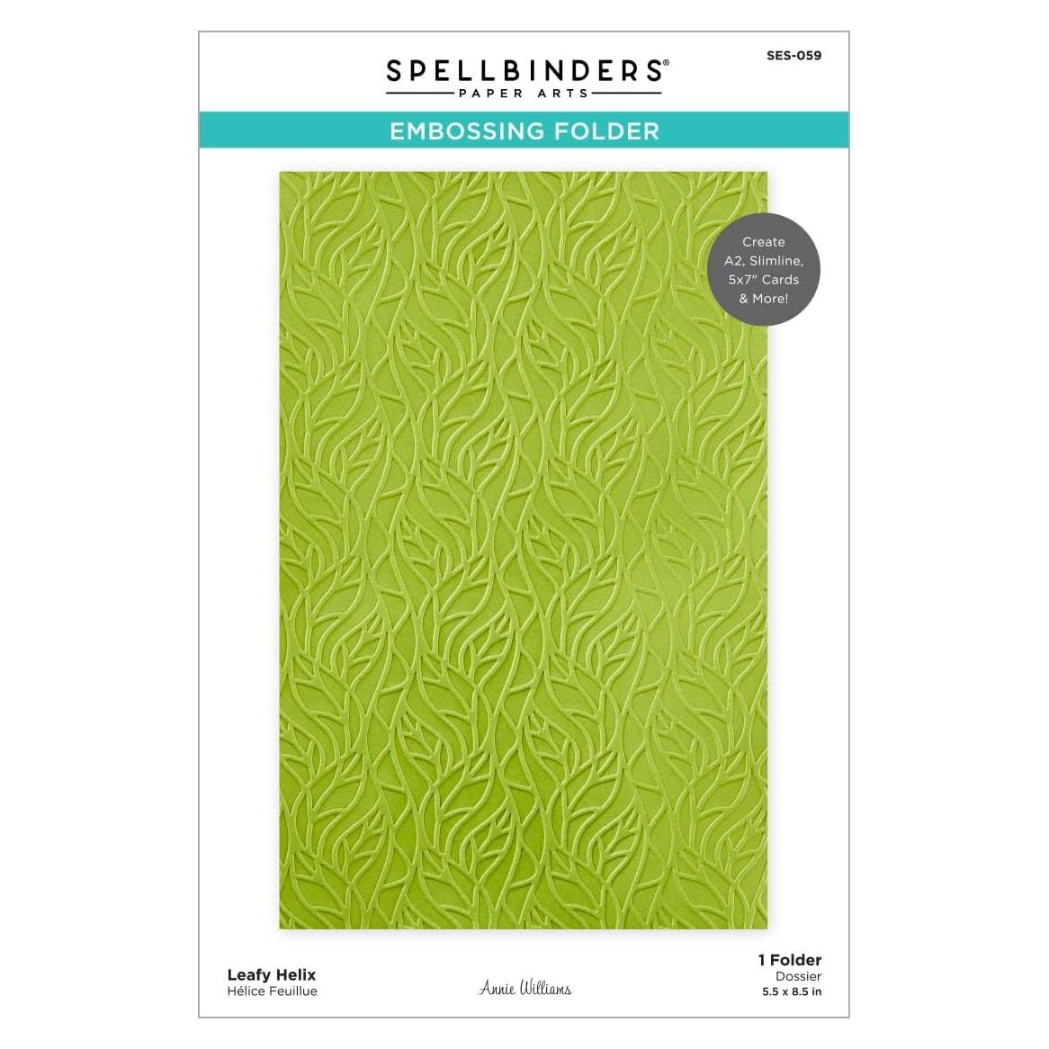 Carpeta de Embossing Spellbinders Helix 13.97 x 21.60 cm