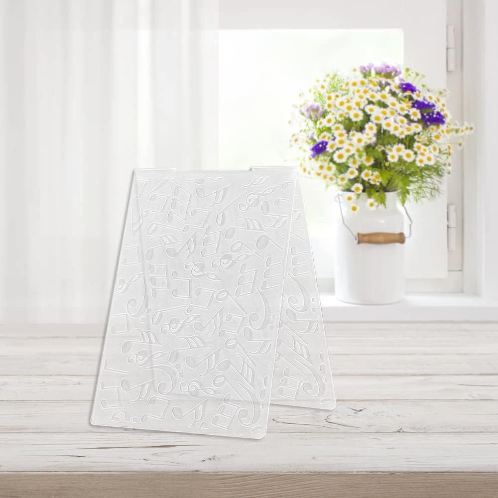 Carpeta de Embossing 3D Hying Notas Musicales 14.5x10.5cm